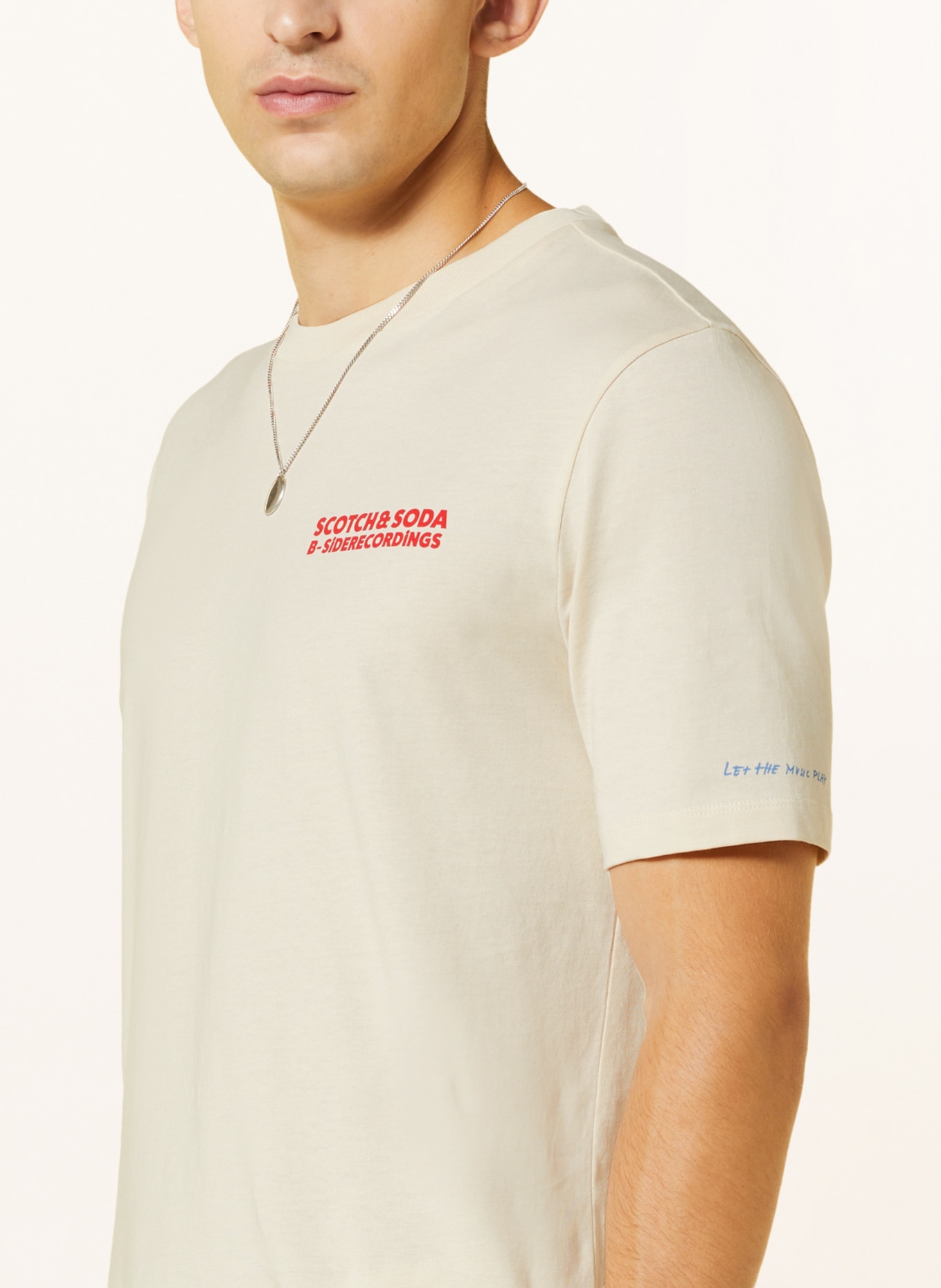 SCOTCH & SODA T-Shirt, Farbe: CREME/ ROT (Bild 4)