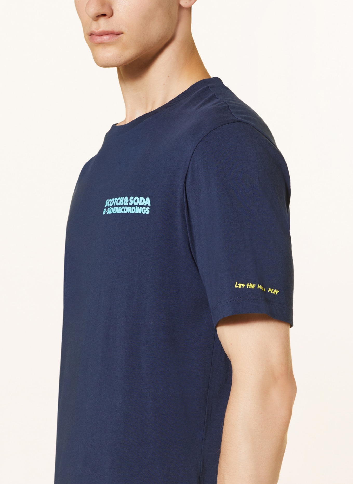 SCOTCH & SODA T-shirt, Color: DARK BLUE (Image 4)