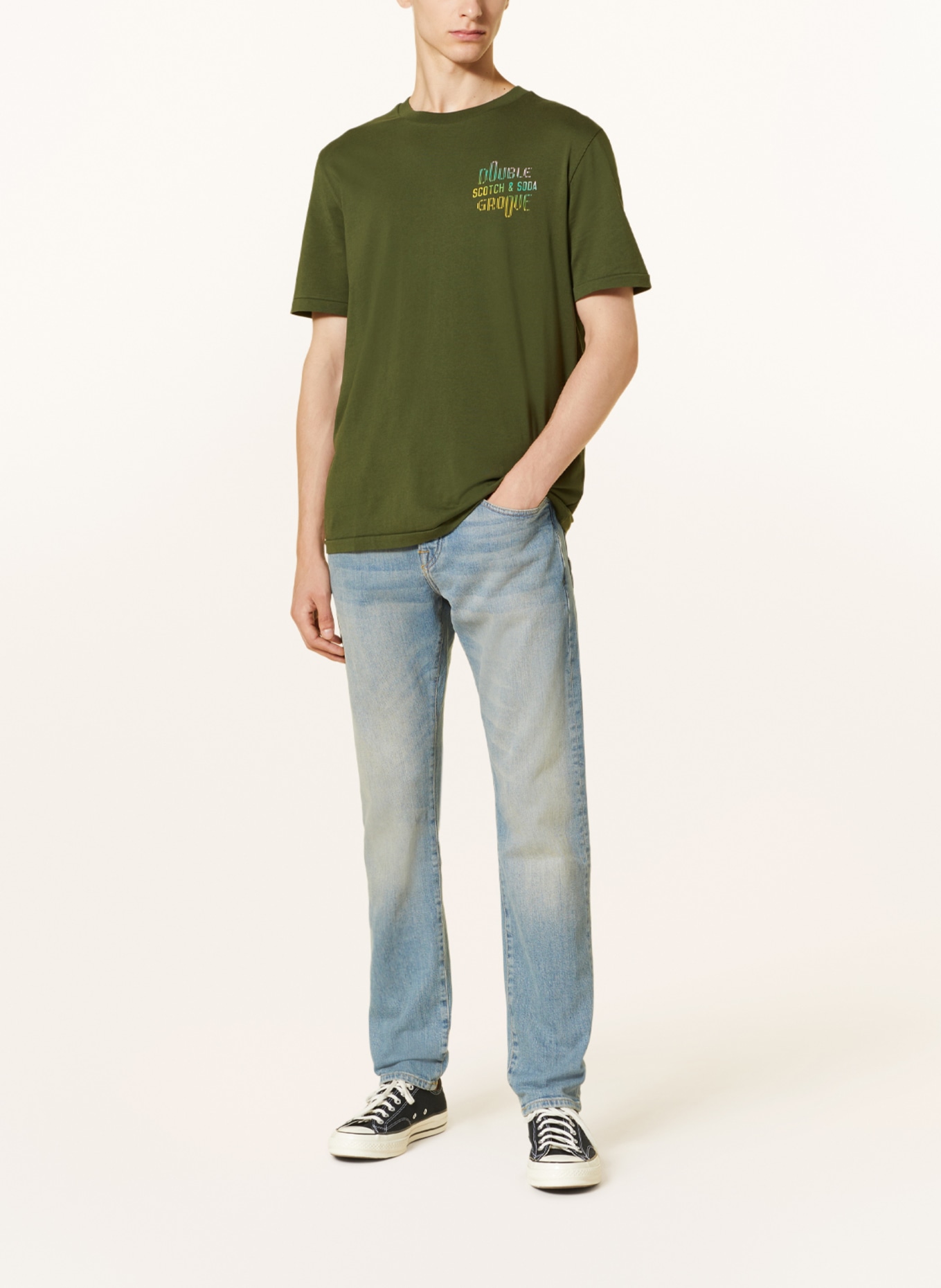 SCOTCH & SODA T-shirt, Color: GREEN (Image 3)