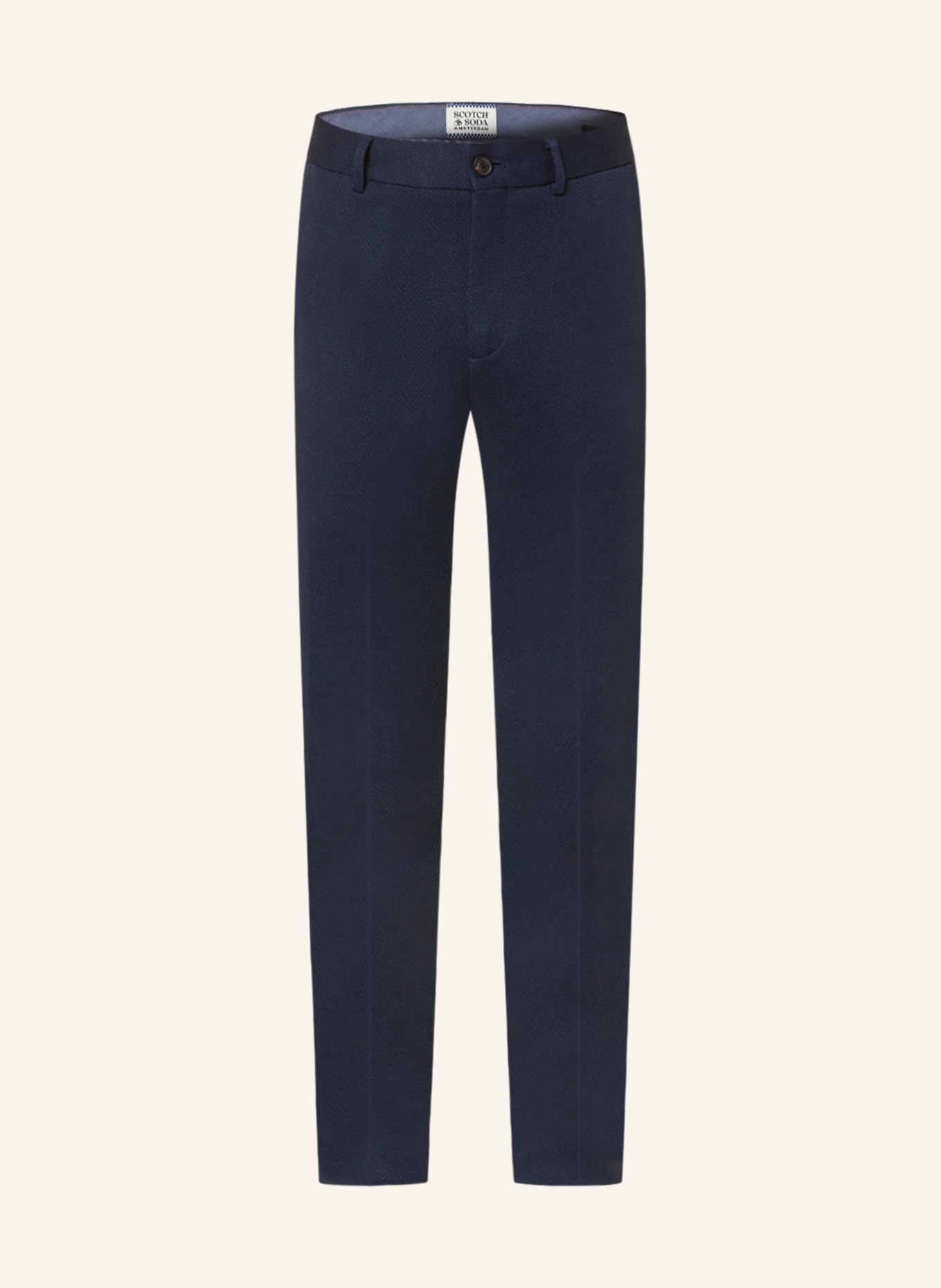 SCOTCH & SODA Jersey pants super slim fit, Color: DARK BLUE (Image 1)