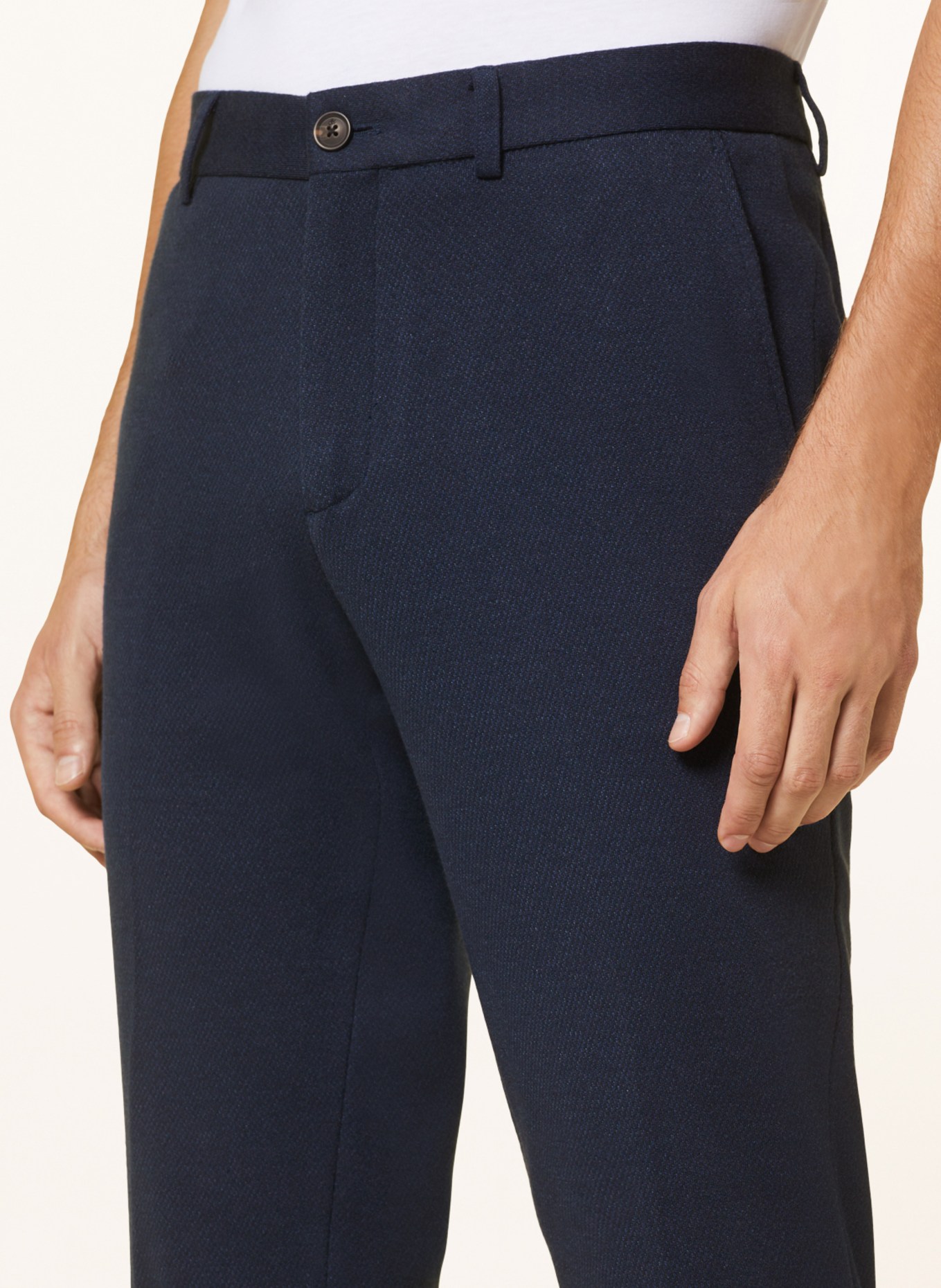 SCOTCH & SODA Spodnie z dżerseju super slim fit, Kolor: GRANATOWY (Obrazek 5)