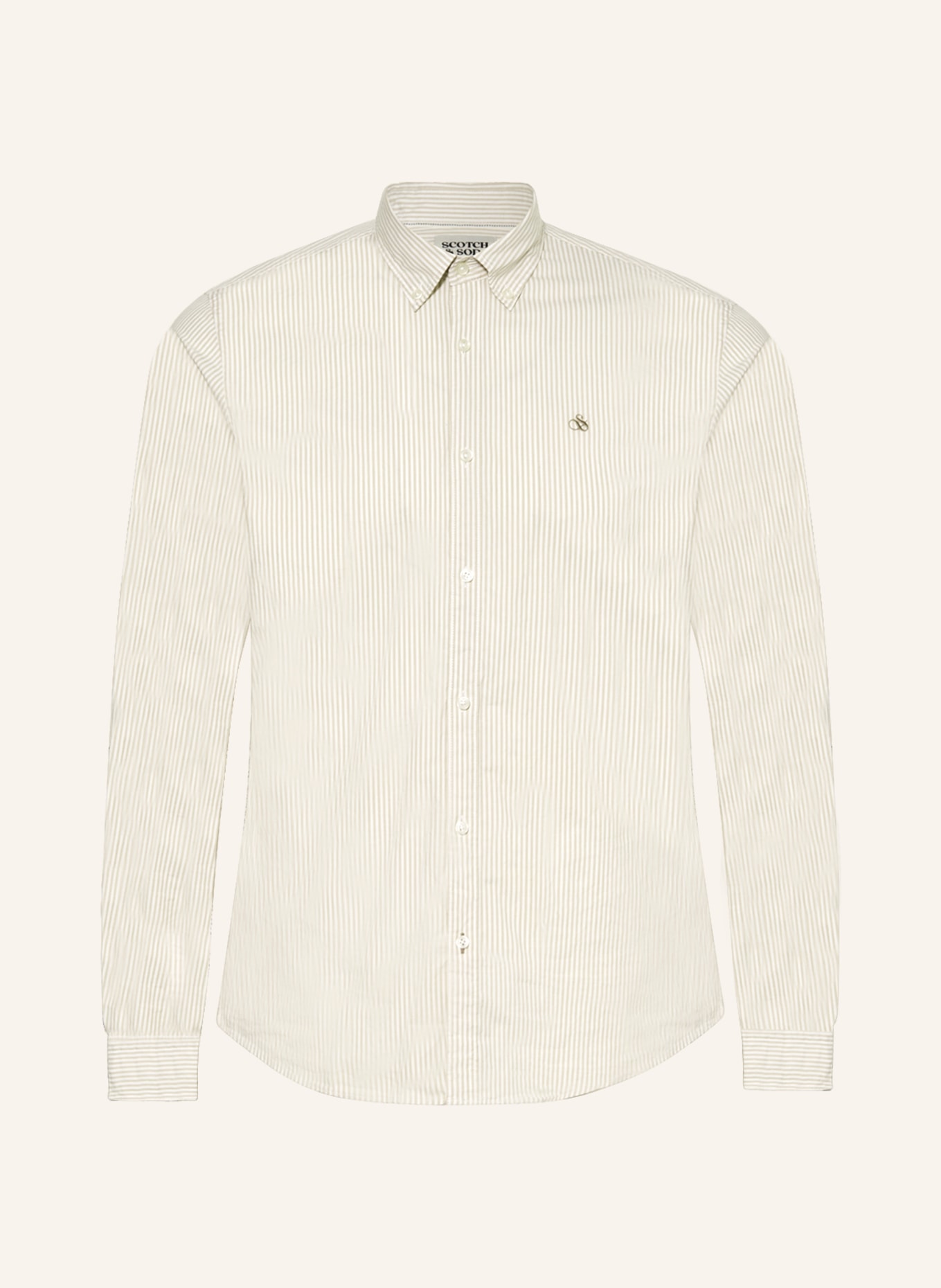 SCOTCH & SODA Shirt slim fit, Color: WHITE/ BEIGE (Image 1)