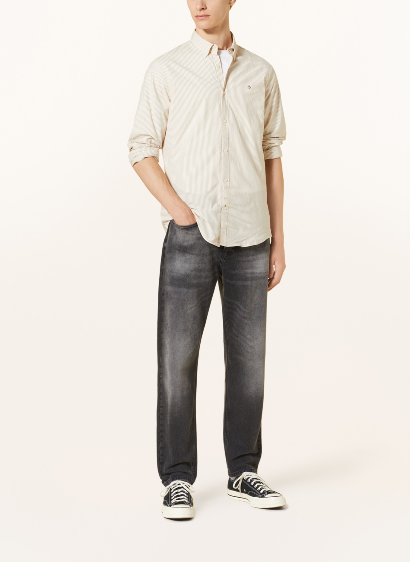 SCOTCH & SODA Shirt slim fit, Color: WHITE/ BEIGE (Image 2)