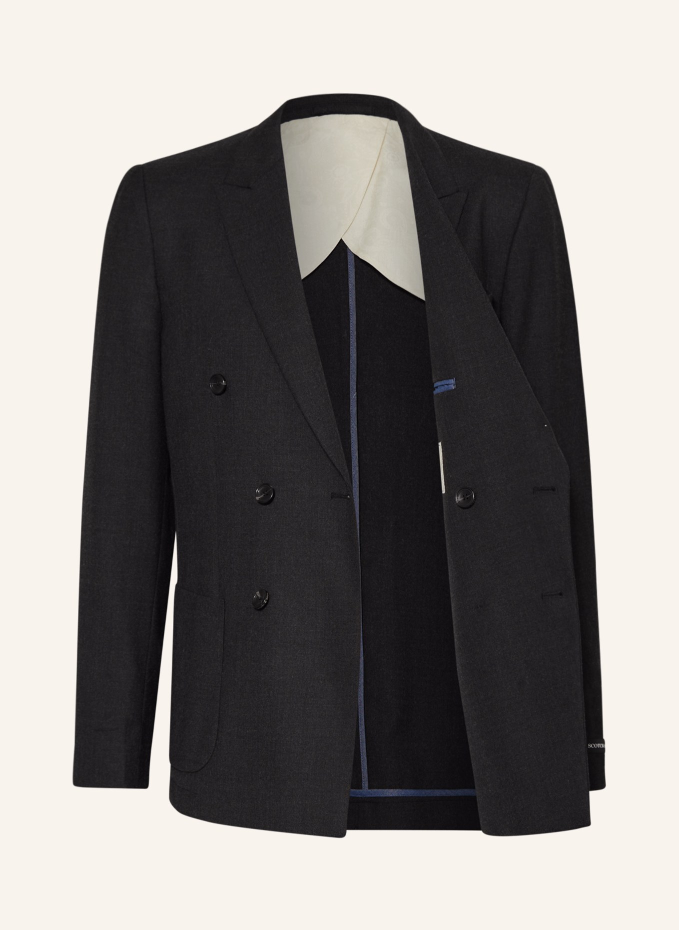 SCOTCH & SODA Tailored jacket slim fit, Color: DARK GRAY (Image 4)