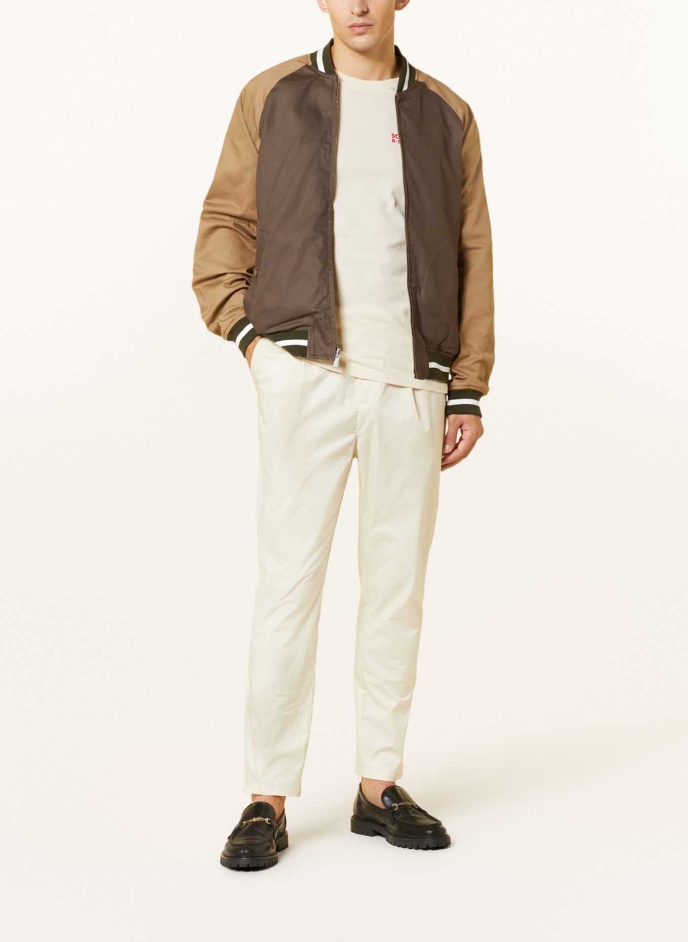 SCOTCH & SODA Reversible bomber jacket, Color: BROWN/ WHITE/ BLACK (Image 2)