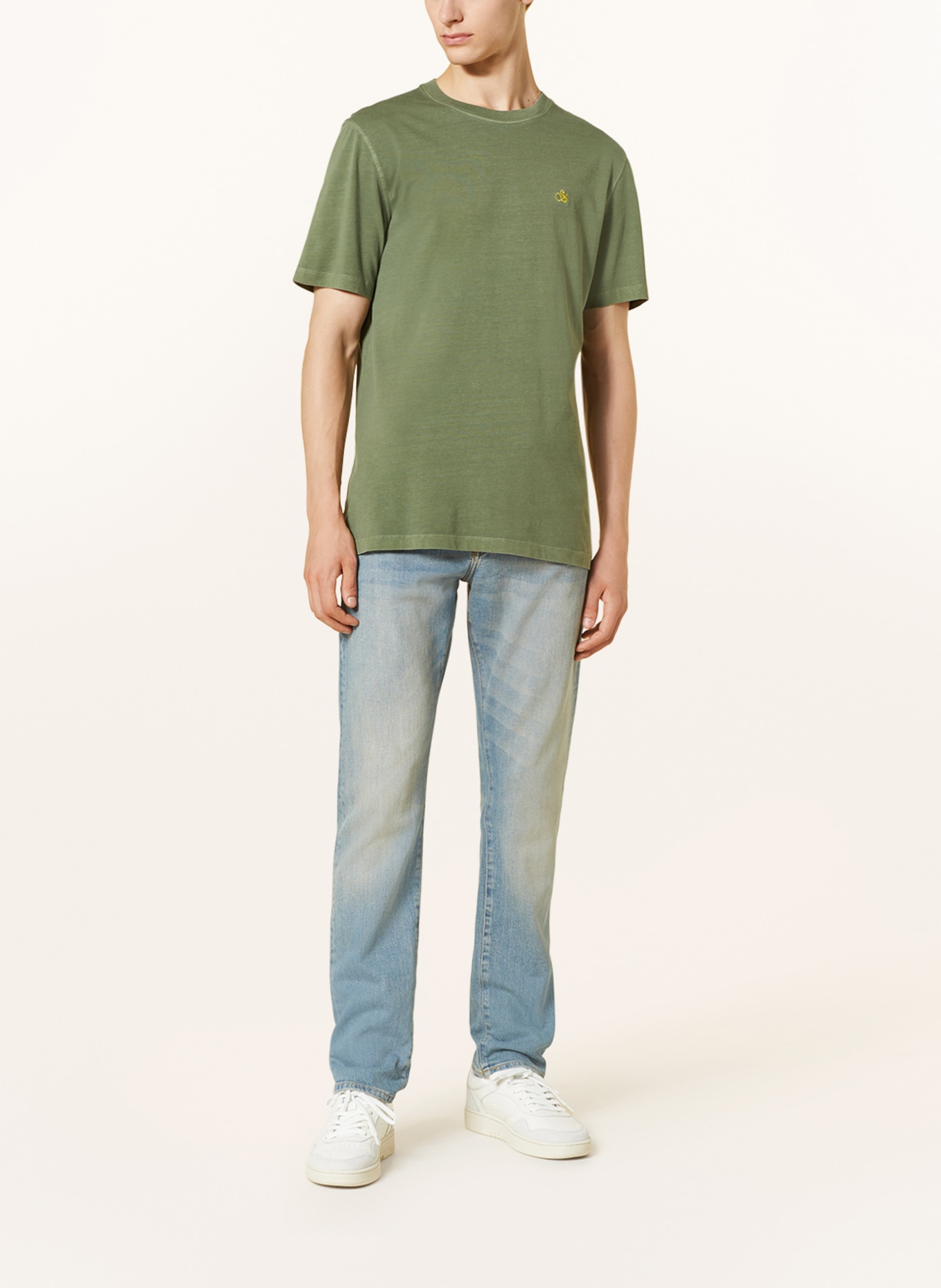 SCOTCH & SODA T-shirt, Color: OLIVE (Image 2)