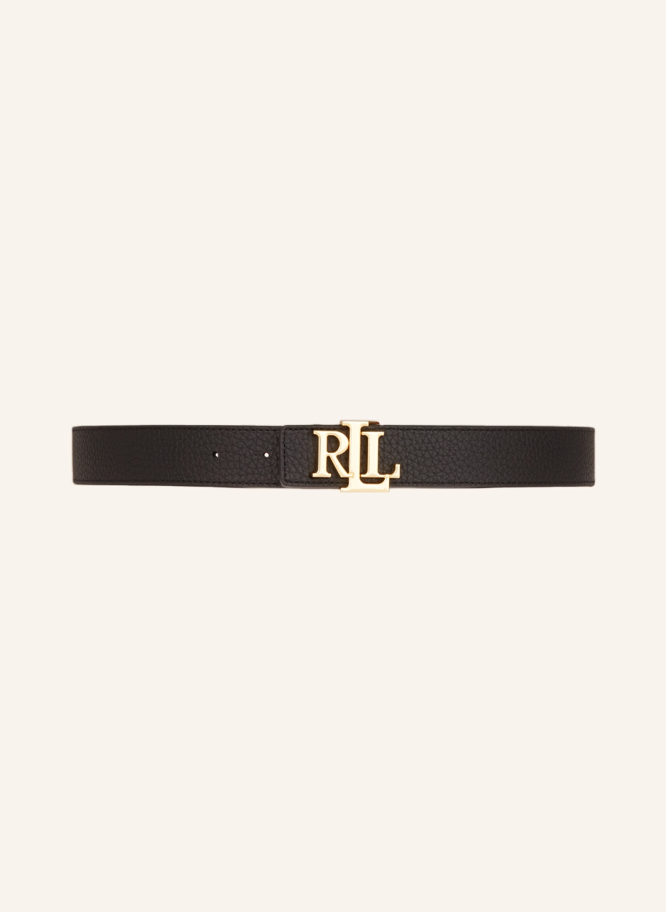 LAUREN RALPH LAUREN Reversible leather belt, Color: BLACK/ COGNAC (Image 3)
