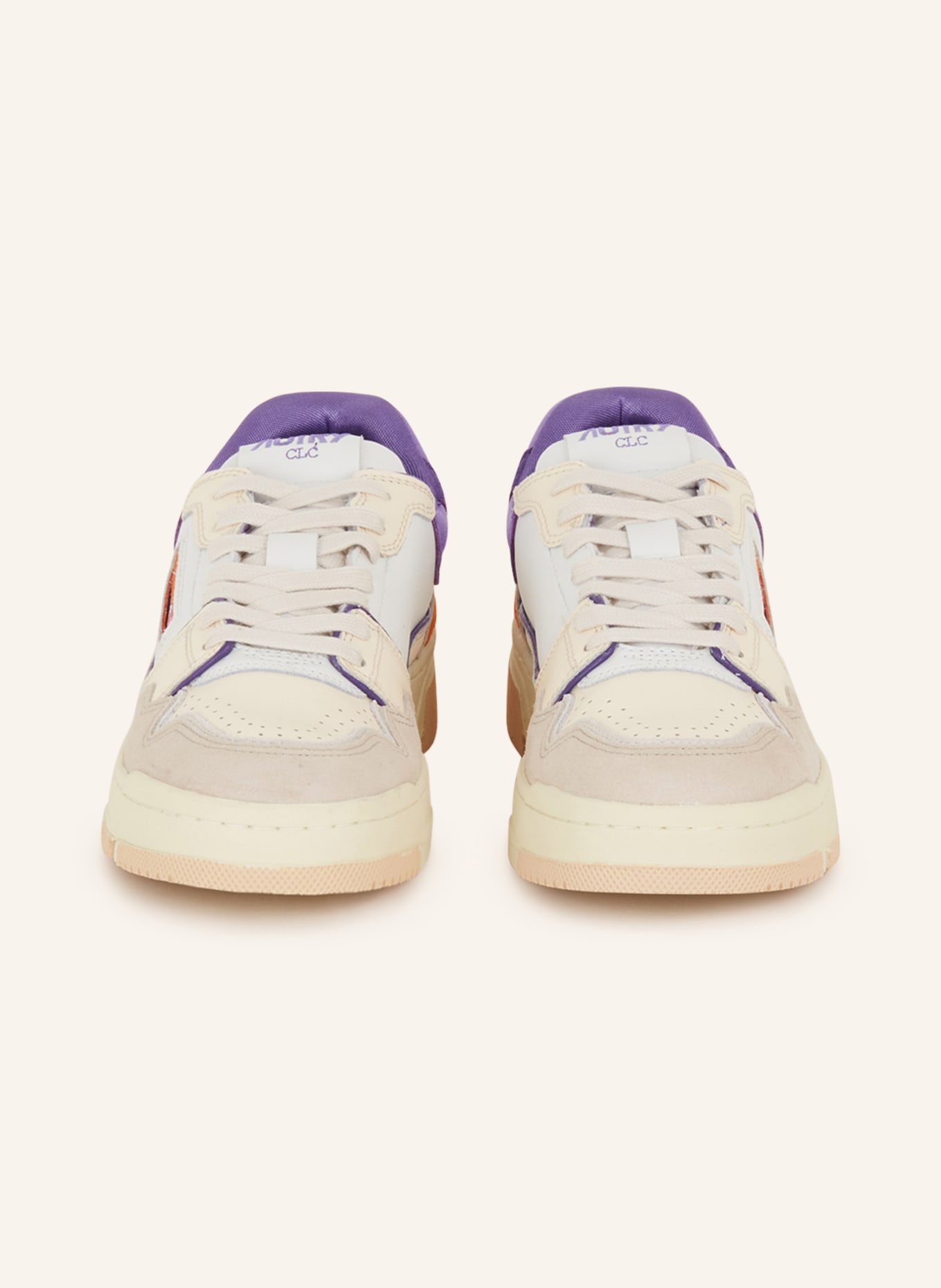 AUTRY Sneakers ROOKIE LOW, Color: WHITE/ PURPLE/ BEIGE (Image 3)