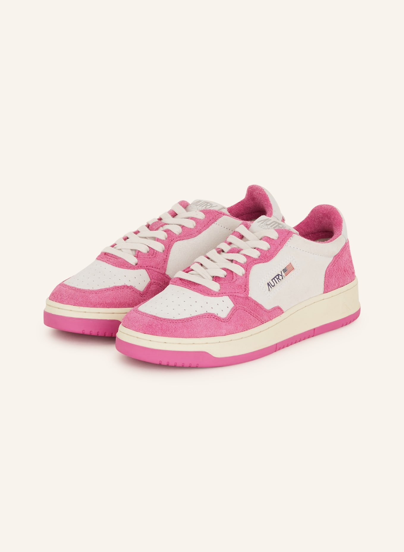 AUTRY Sneaker MEDALIST LOW WB, Farbe: HELLGRAU/ PINK (Bild 1)