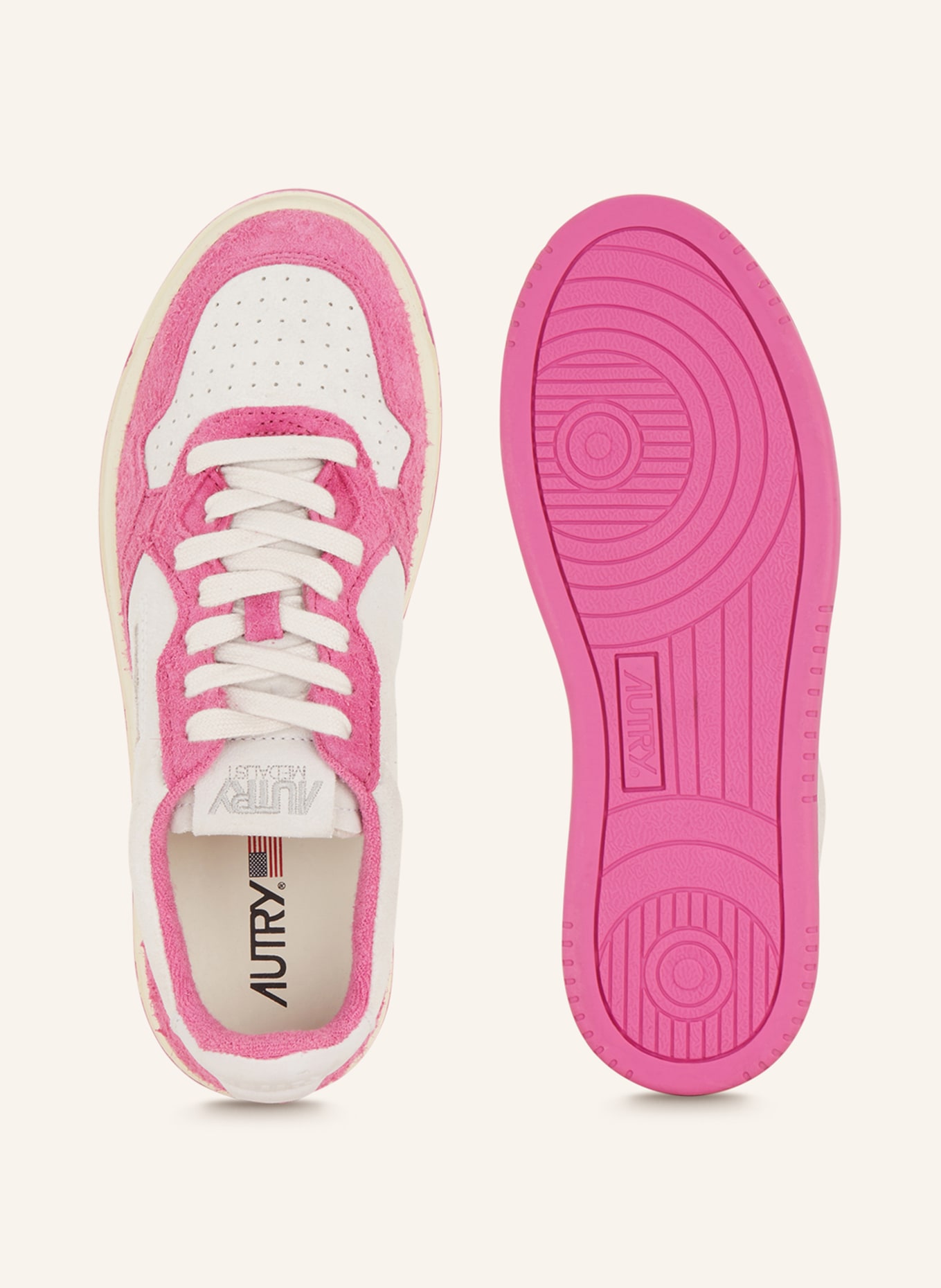 AUTRY Sneaker MEDALIST LOW WB, Farbe: HELLGRAU/ PINK (Bild 5)