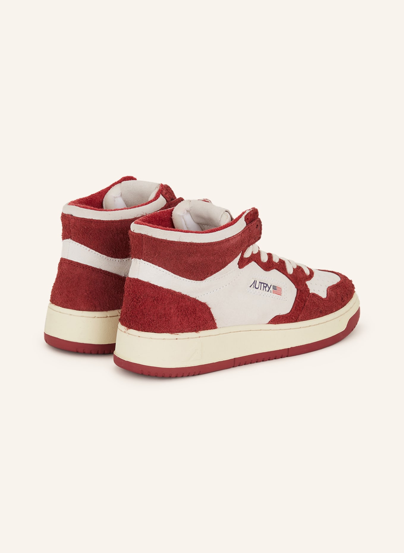 AUTRY High-top sneakers MEDALIST, Color: CREAM/ DARK RED (Image 2)