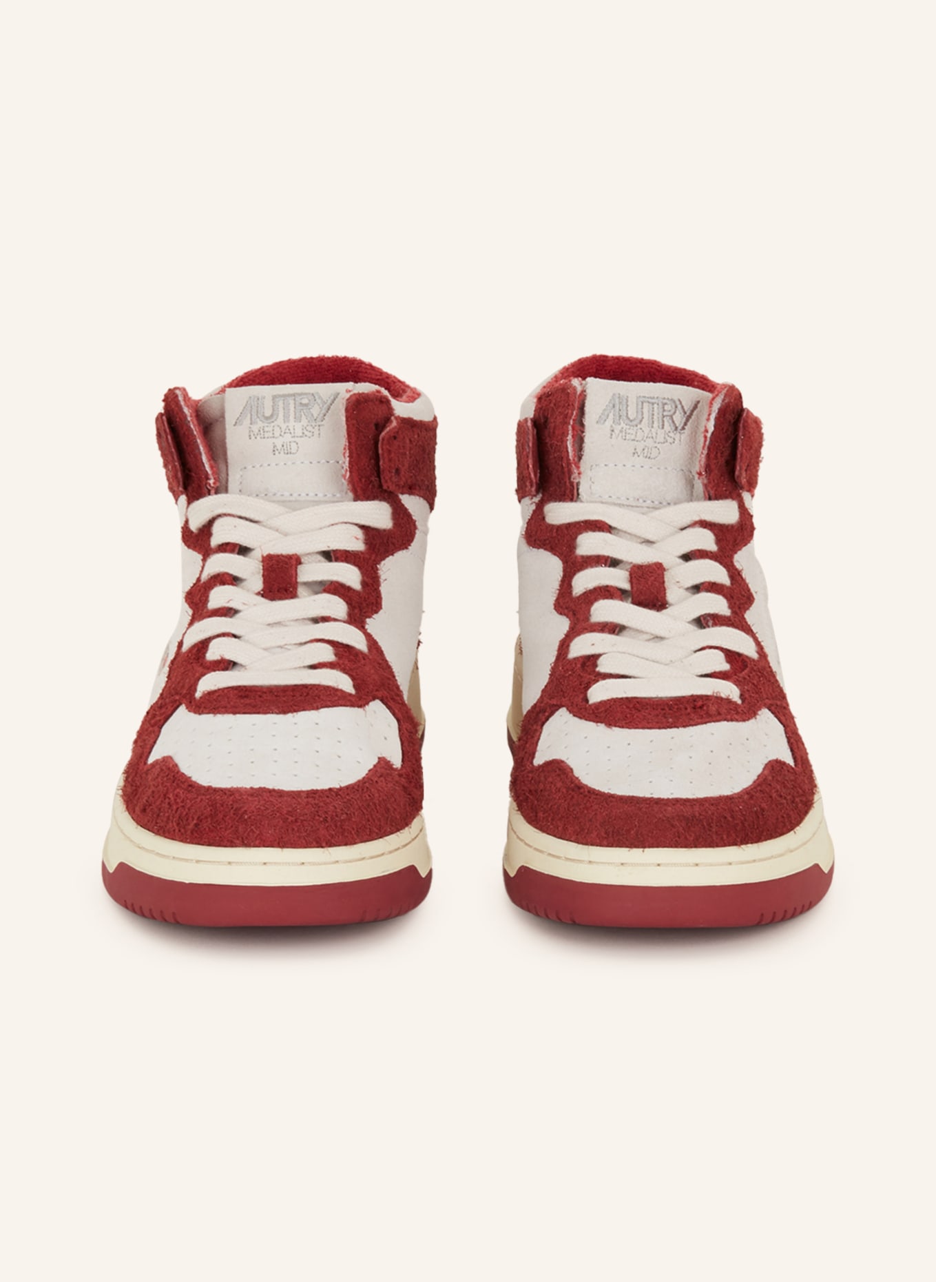 AUTRY High-top sneakers MEDALIST, Color: CREAM/ DARK RED (Image 3)