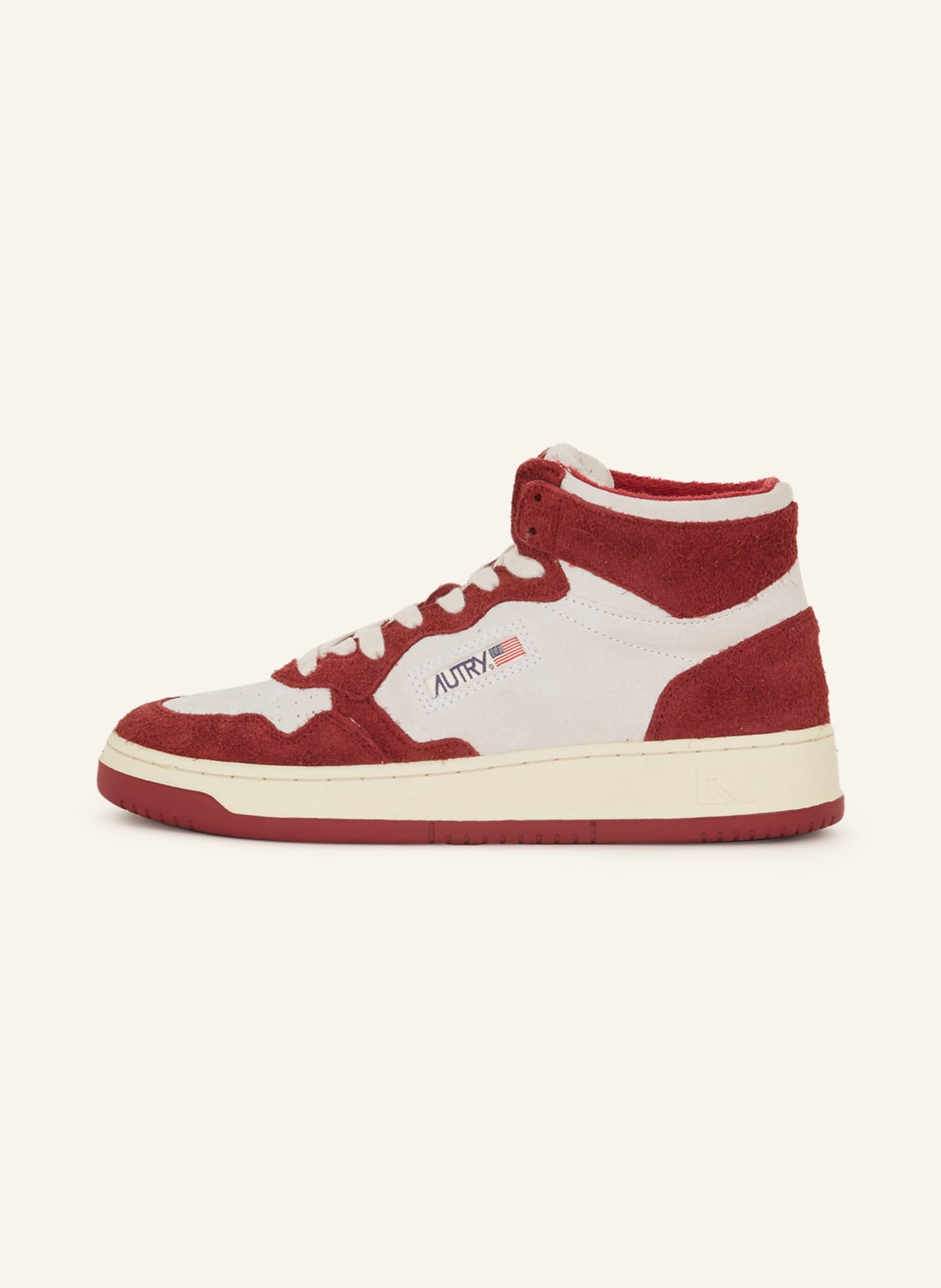 AUTRY High-top sneakers MEDALIST, Color: CREAM/ DARK RED (Image 4)