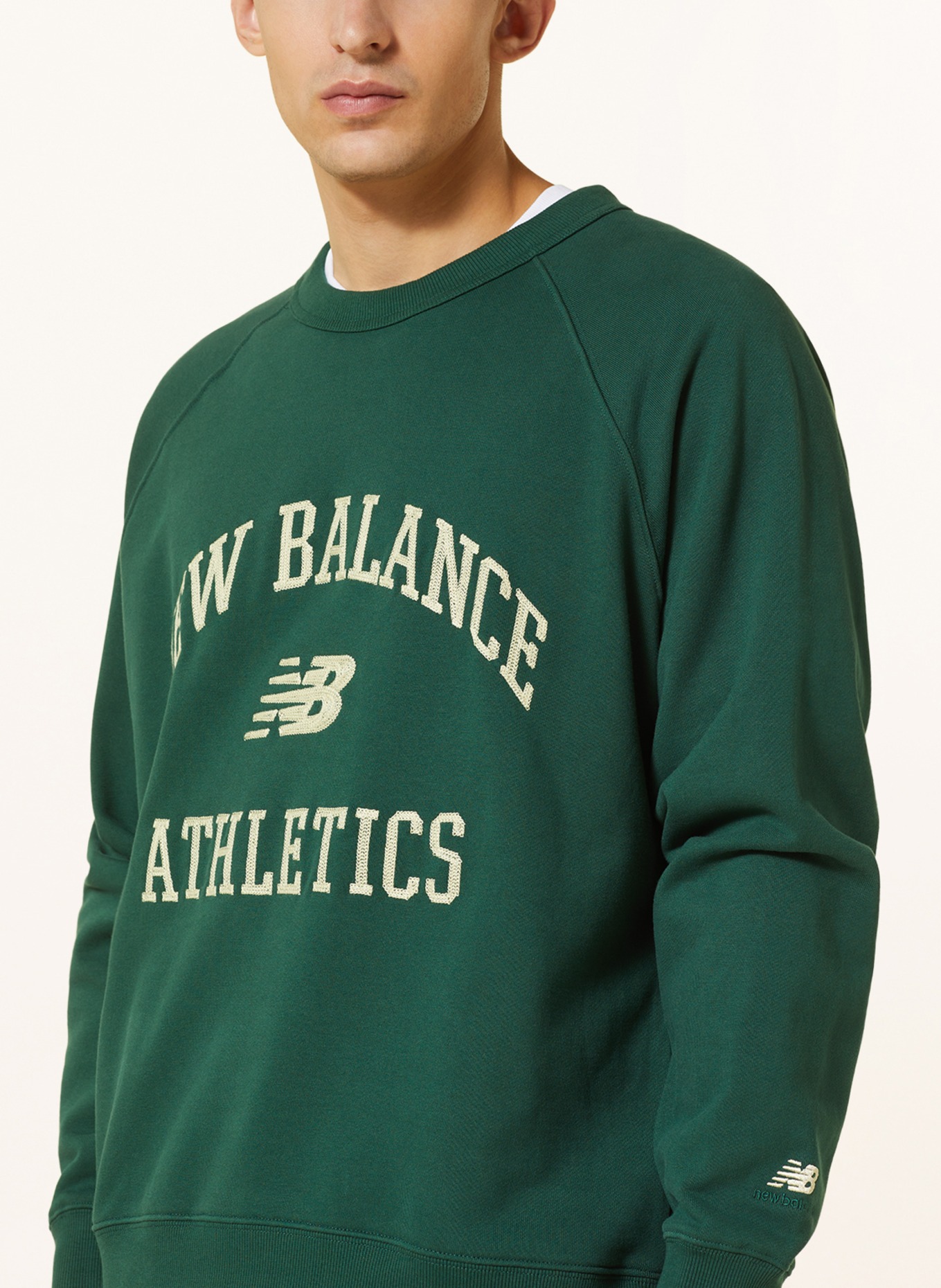 new balance Oversized-Sweatshirt ATHLETICS VARSITY, Farbe: GRÜN (Bild 4)