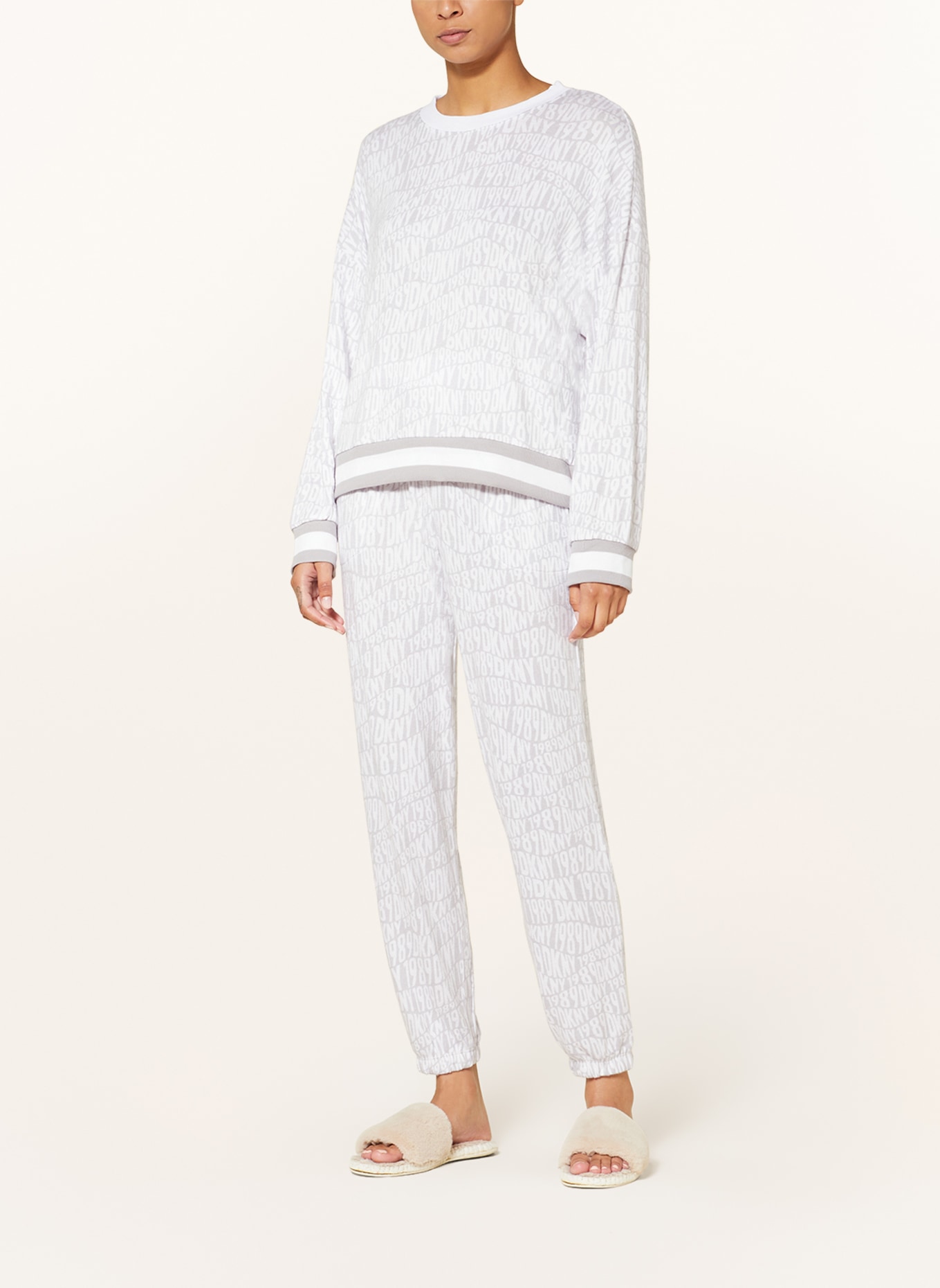 DKNY Pajamas, Color: GRAY/ WHITE (Image 2)