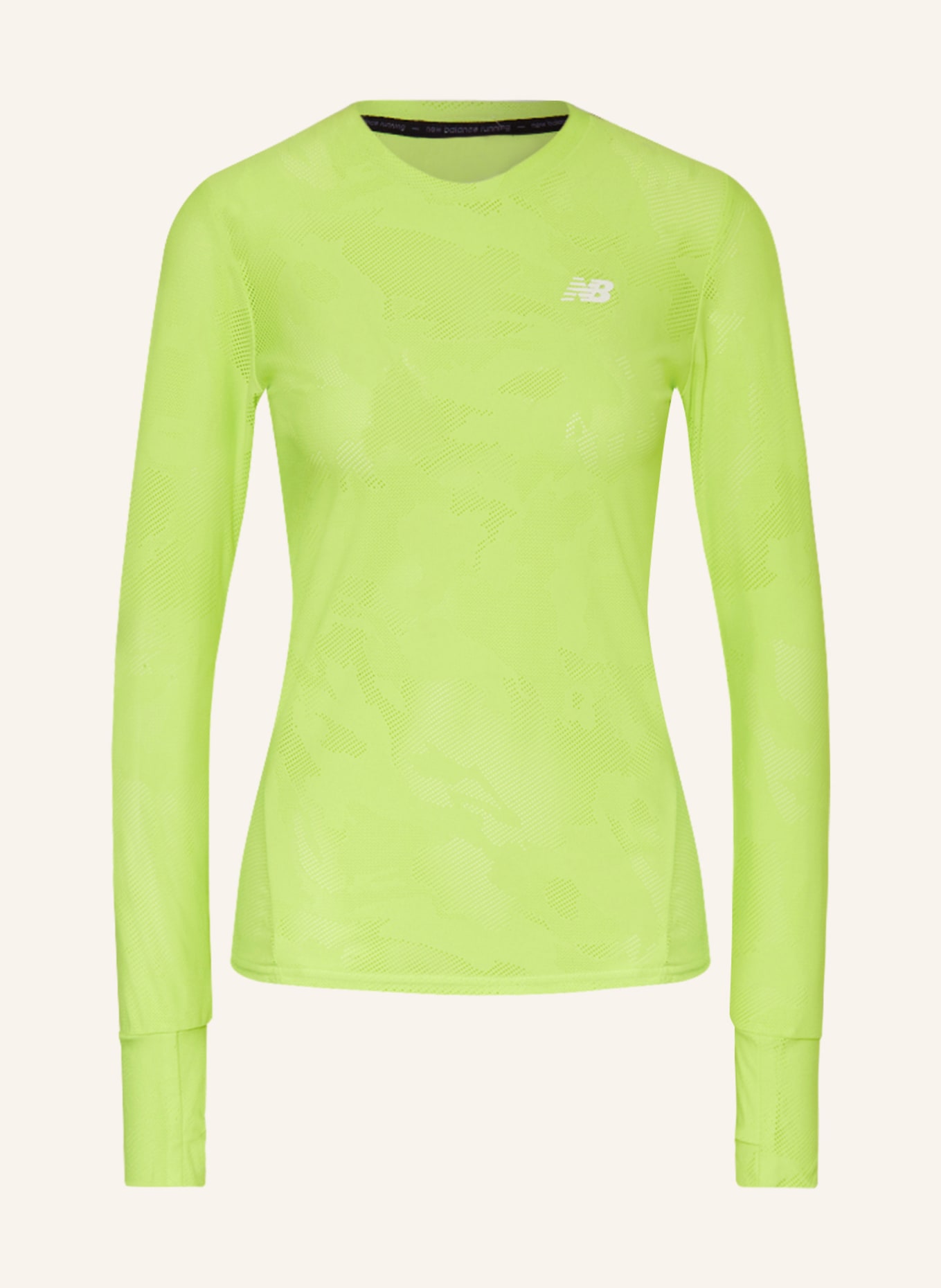 new balance Running shirt SPEED, Color: NEON GREEN (Image 1)