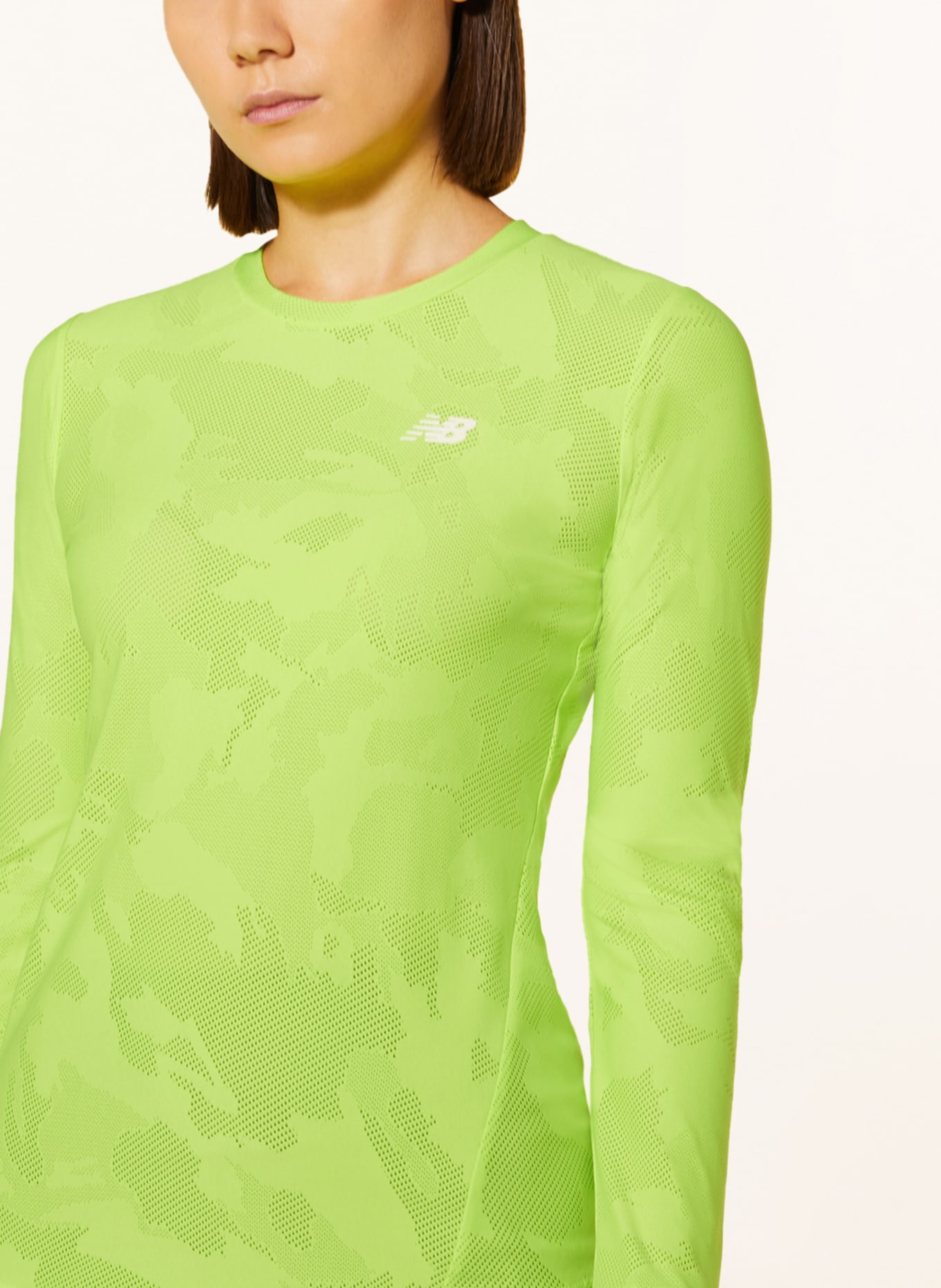 new balance Running shirt SPEED, Color: NEON GREEN (Image 4)