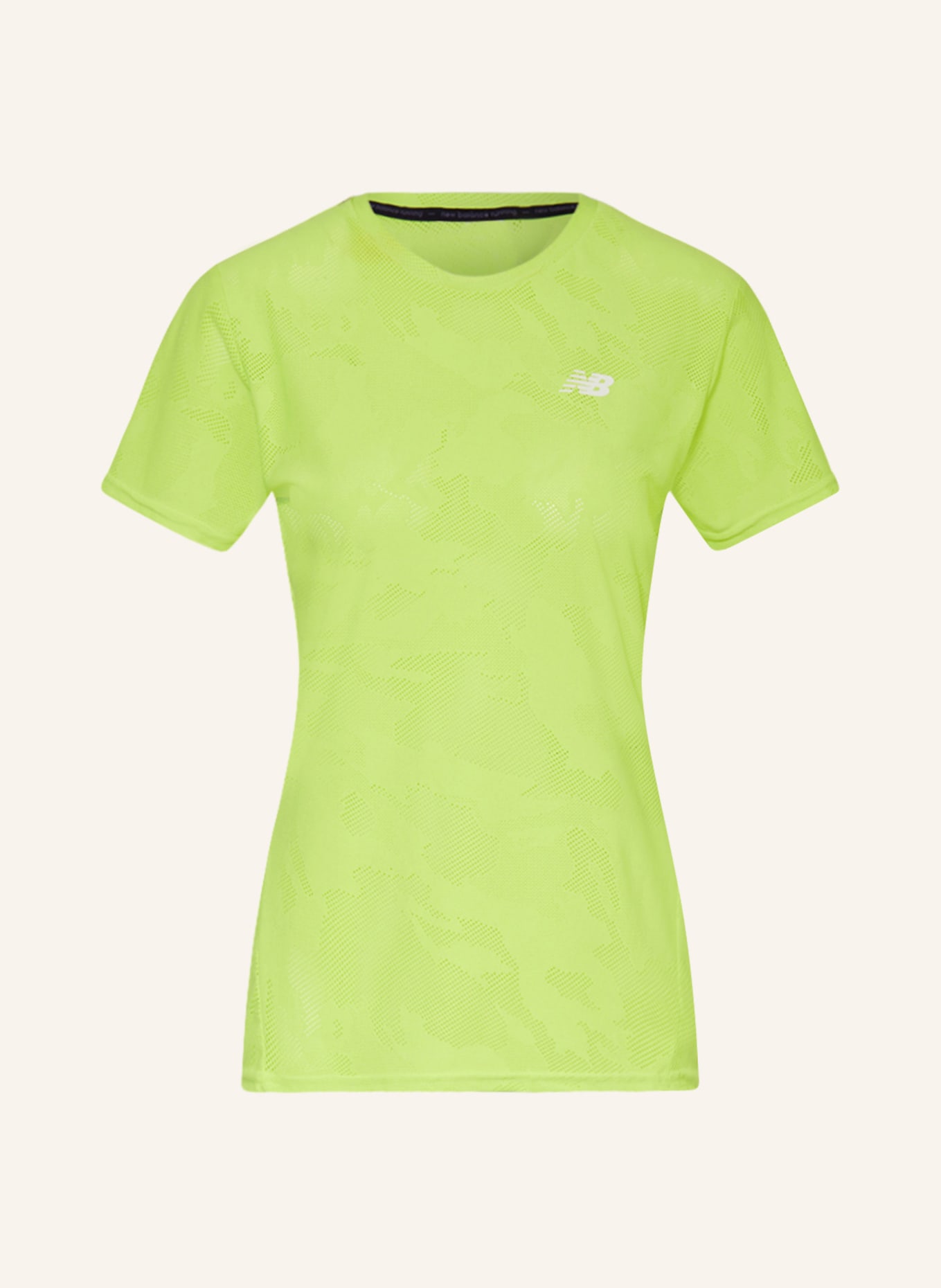 new balance Running shirt SPEED, Color: NEON GREEN (Image 1)