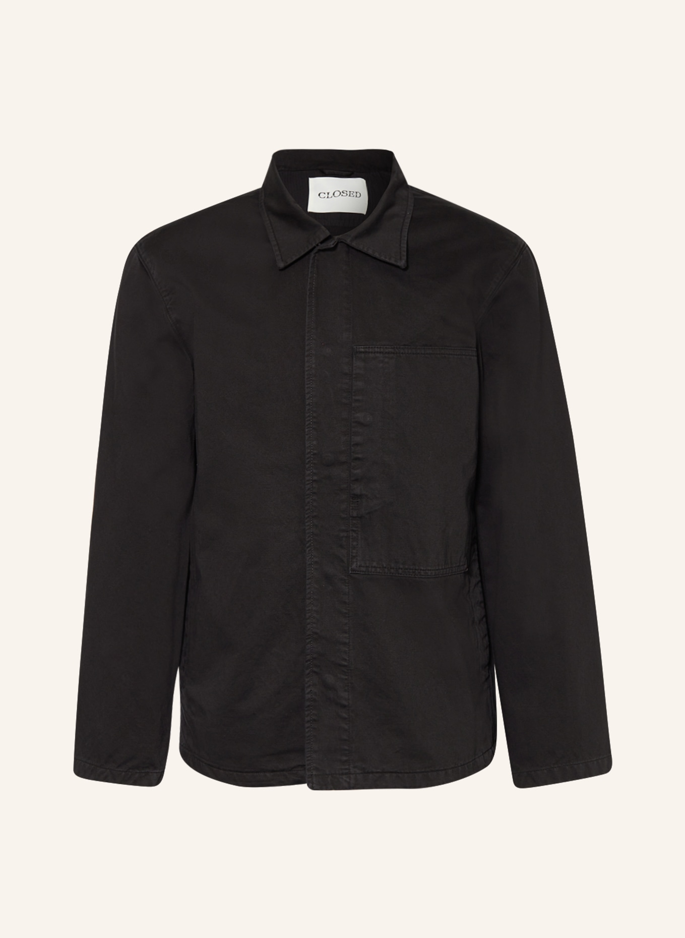 CLOSED Overshirt, Color: BLACK (Image 1)