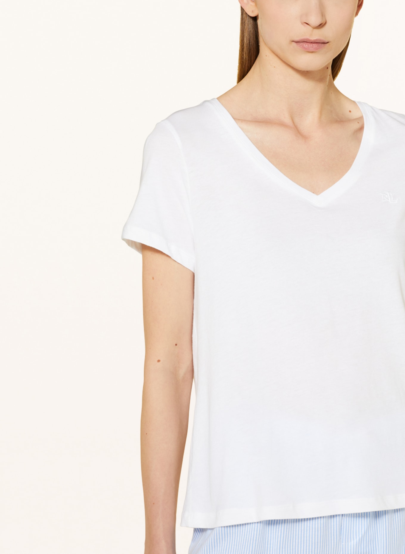 LAUREN RALPH LAUREN Pajama shirt, Color: WHITE (Image 4)