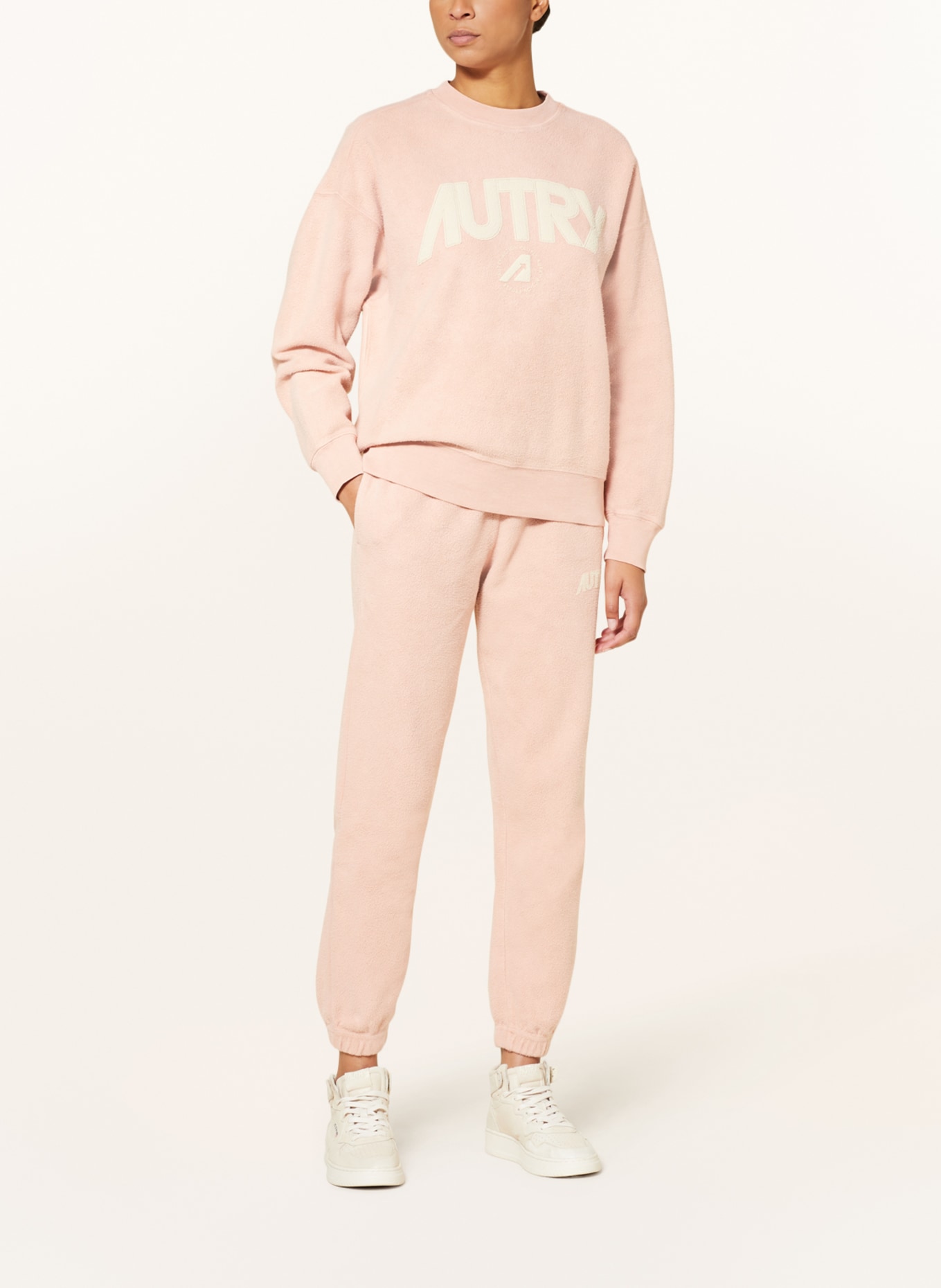 AUTRY Fleece pants AMOUR in jogger style, Color: ROSE (Image 2)