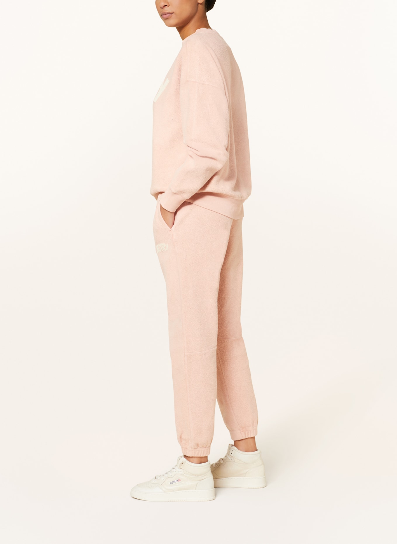 AUTRY Fleece pants AMOUR in jogger style, Color: ROSE (Image 4)