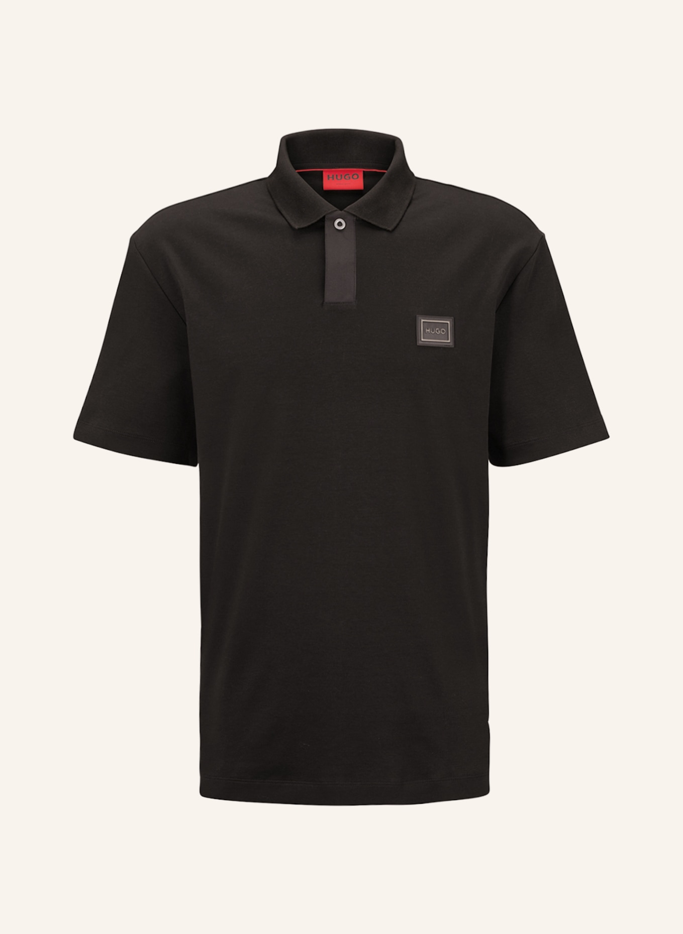 HUGO Jersey-Poloshirt DAGROS Regular Fit, Farbe: SCHWARZ (Bild 1)