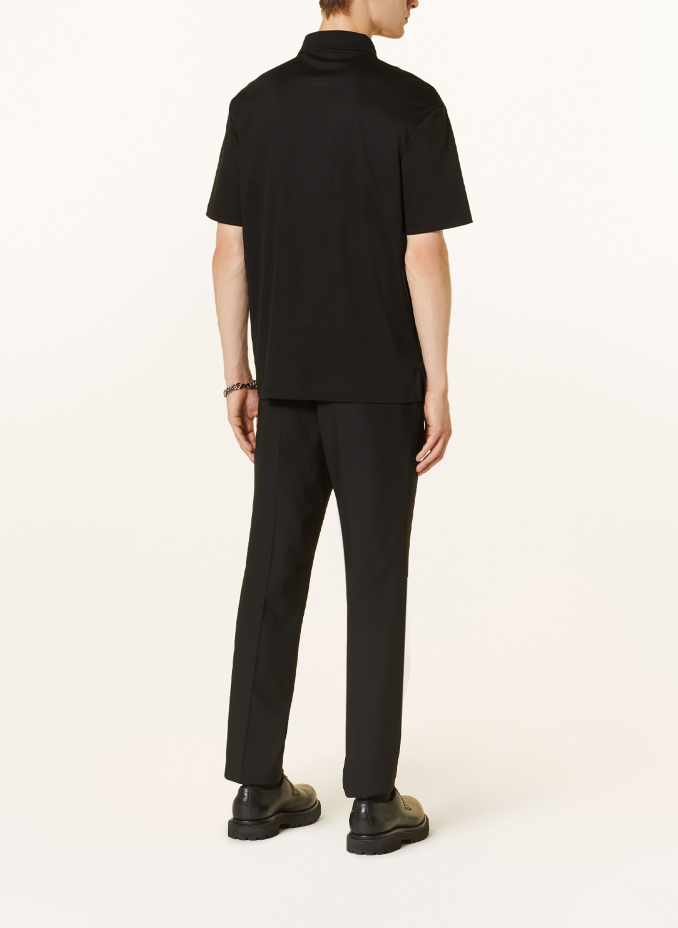 HUGO Jersey-Poloshirt DAGROS Regular Fit, Farbe: SCHWARZ (Bild 3)