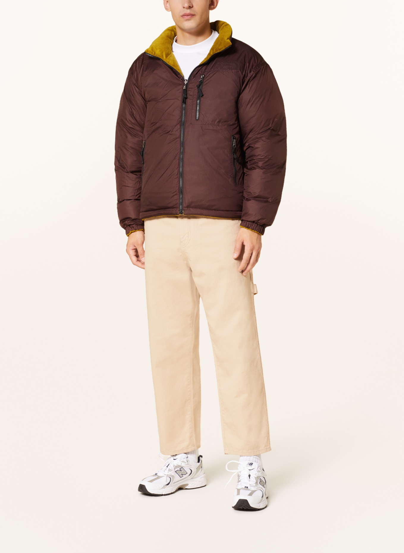 THE NORTH FACE Reversible down jacket, Color: LIGHT GREEN/ DARK BROWN (Image 2)