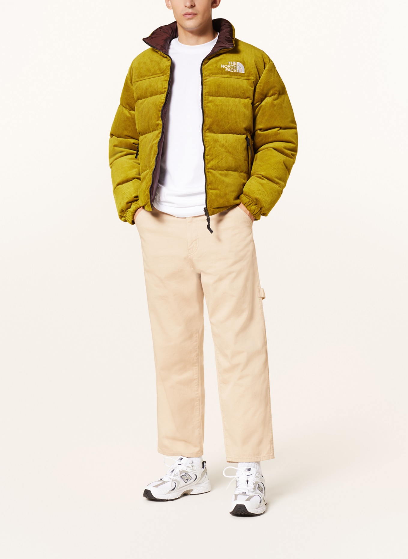 THE NORTH FACE Reversible down jacket, Color: LIGHT GREEN/ DARK BROWN (Image 3)