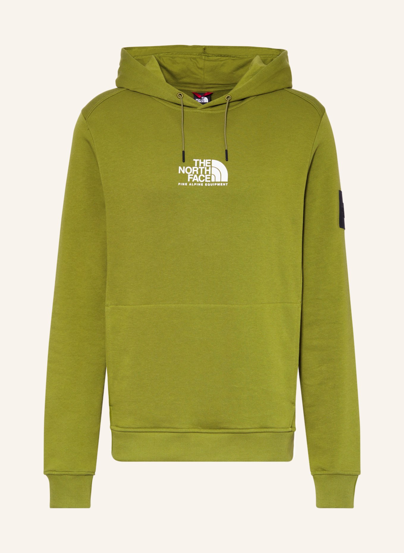 THE NORTH FACE Hoodie FINE ALPINE, Color: LIGHT GREEN (Image 1)