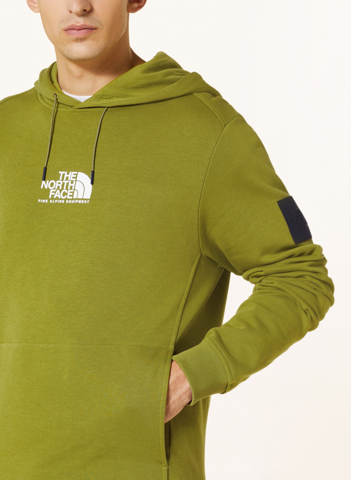 THE NORTH FACE Hoodie FINE ALPINE, Color: LIGHT GREEN (Image 5)