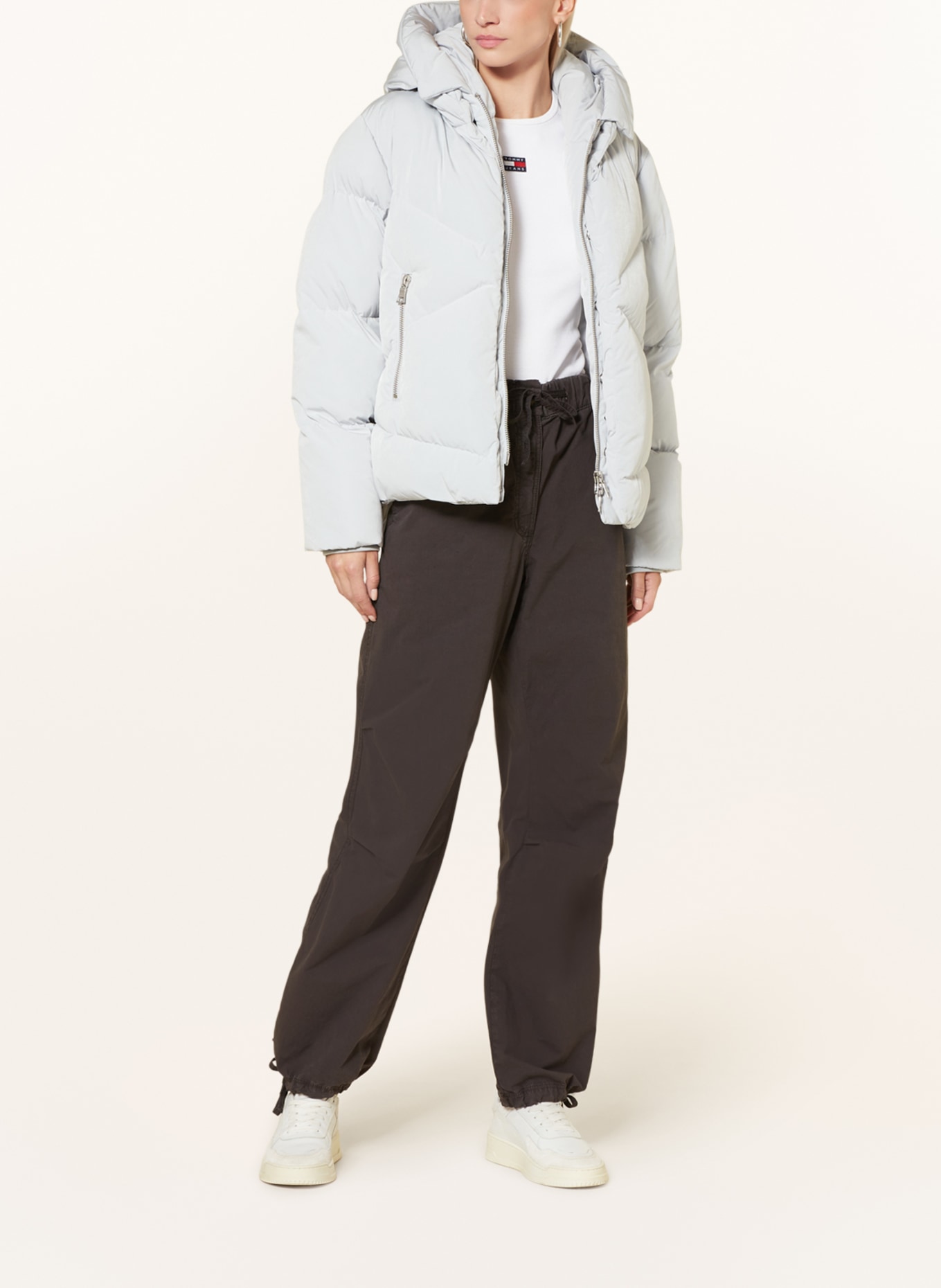 BLONDE No.8 Quilted jacket SIA, Color: LIGHT GRAY (Image 2)