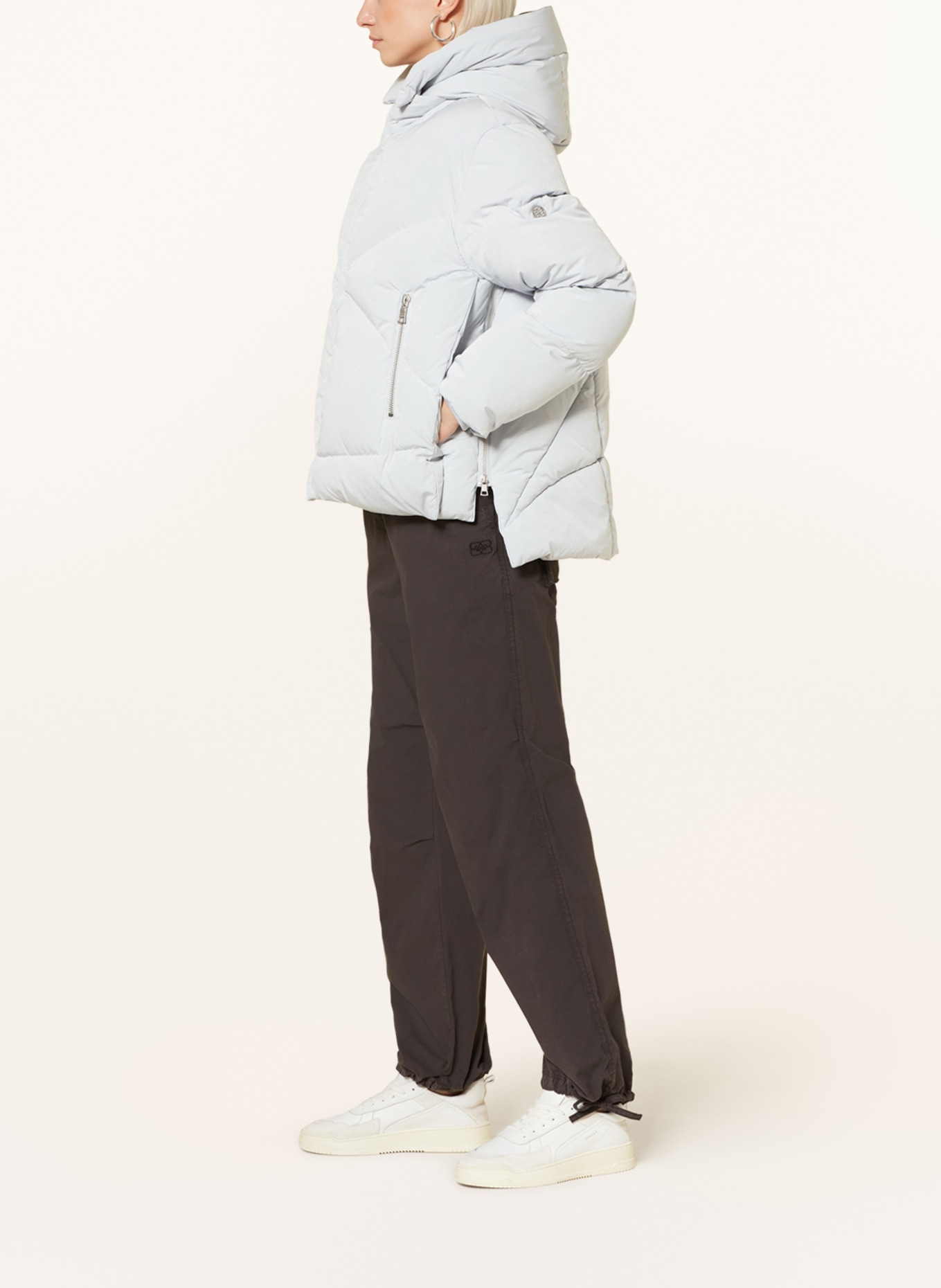 BLONDE No.8 Quilted jacket SIA, Color: LIGHT GRAY (Image 4)