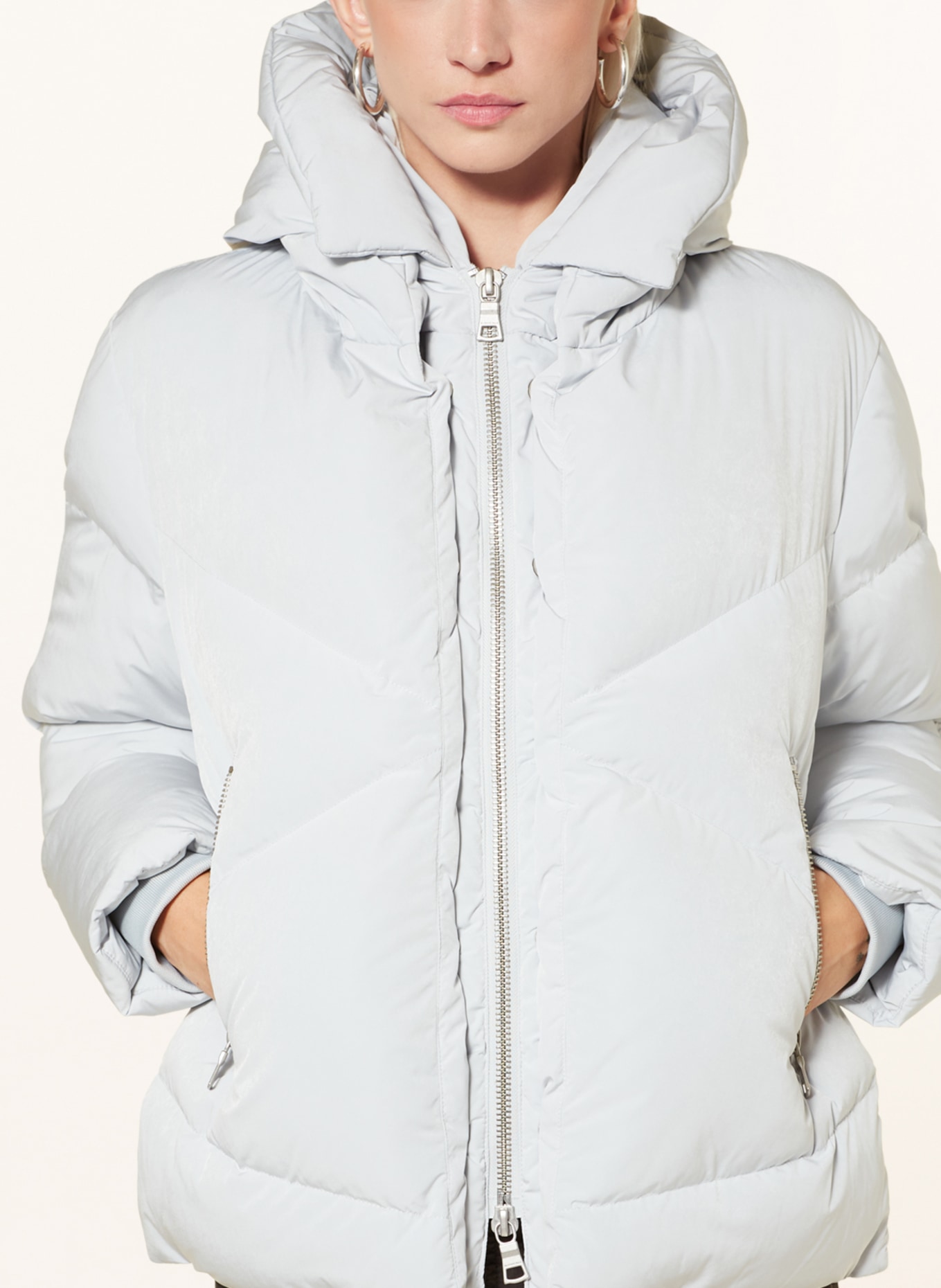 BLONDE No.8 Quilted jacket SIA, Color: LIGHT GRAY (Image 5)