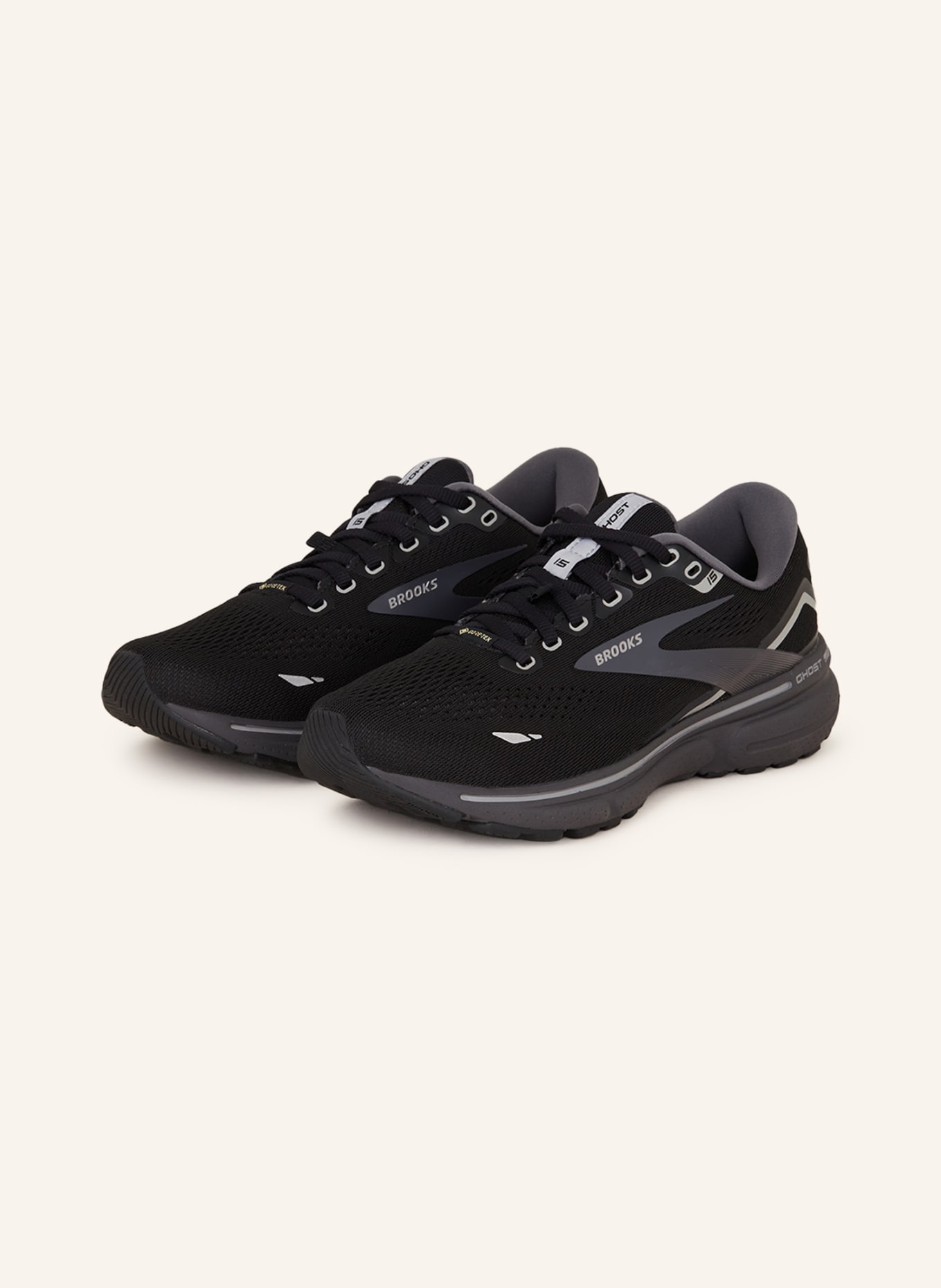 BROOKS Running shoes GHOST 15 GTX, Color: BLACK (Image 1)