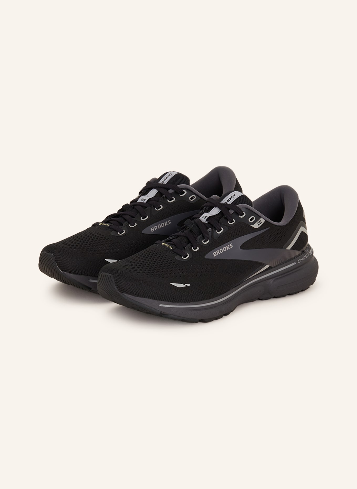 BROOKS Running shoes GHOST 15 GTX, Color: BLACK (Image 1)
