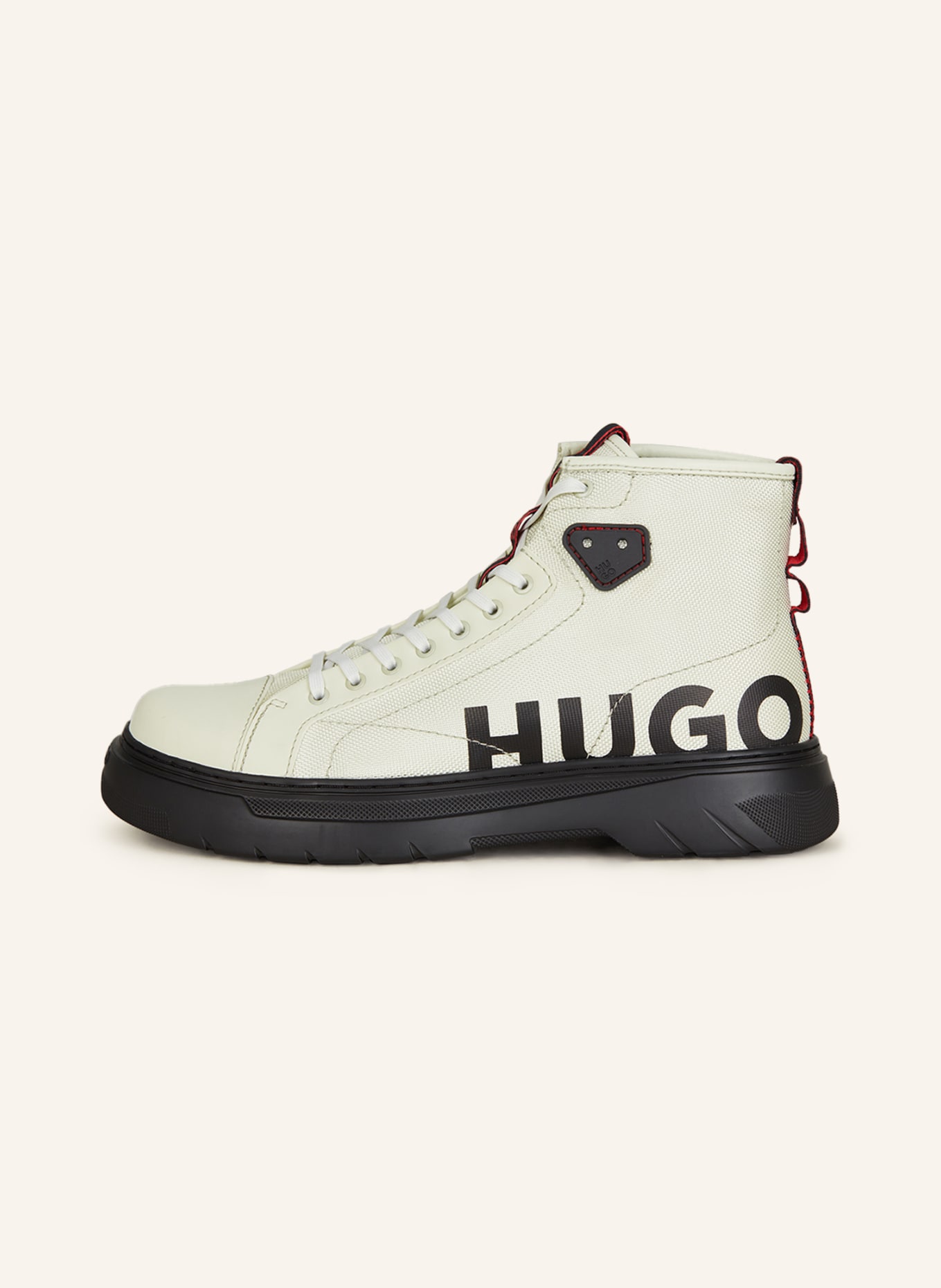 HUGO Lace-up boots URIAN HITO, Color: CREAM (Image 4)