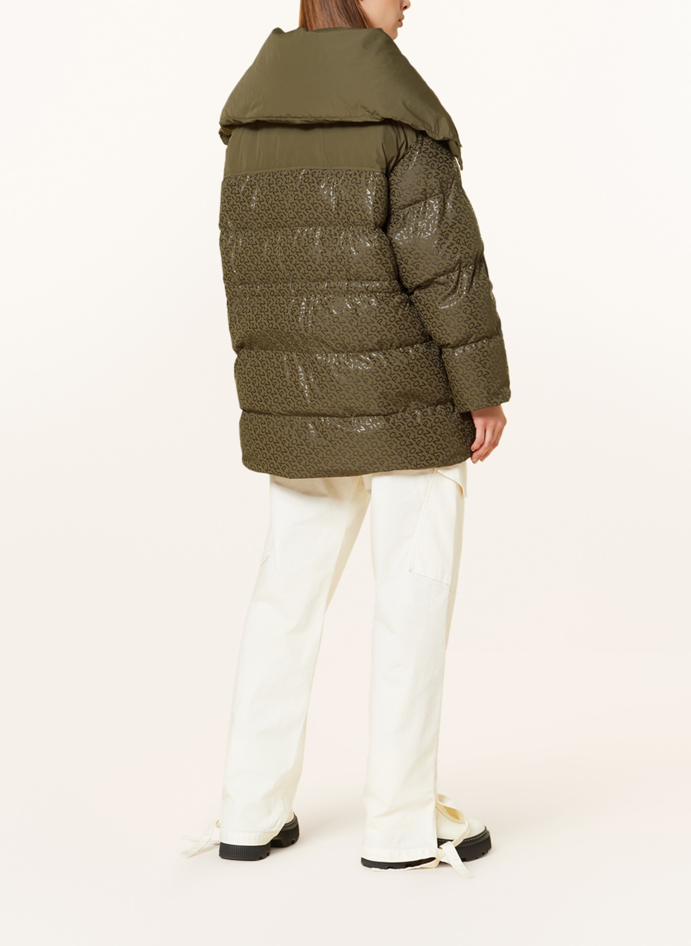 PINKO Quilted jacket CONVALIDA, Color: OLIVE/ BLACK (Image 3)