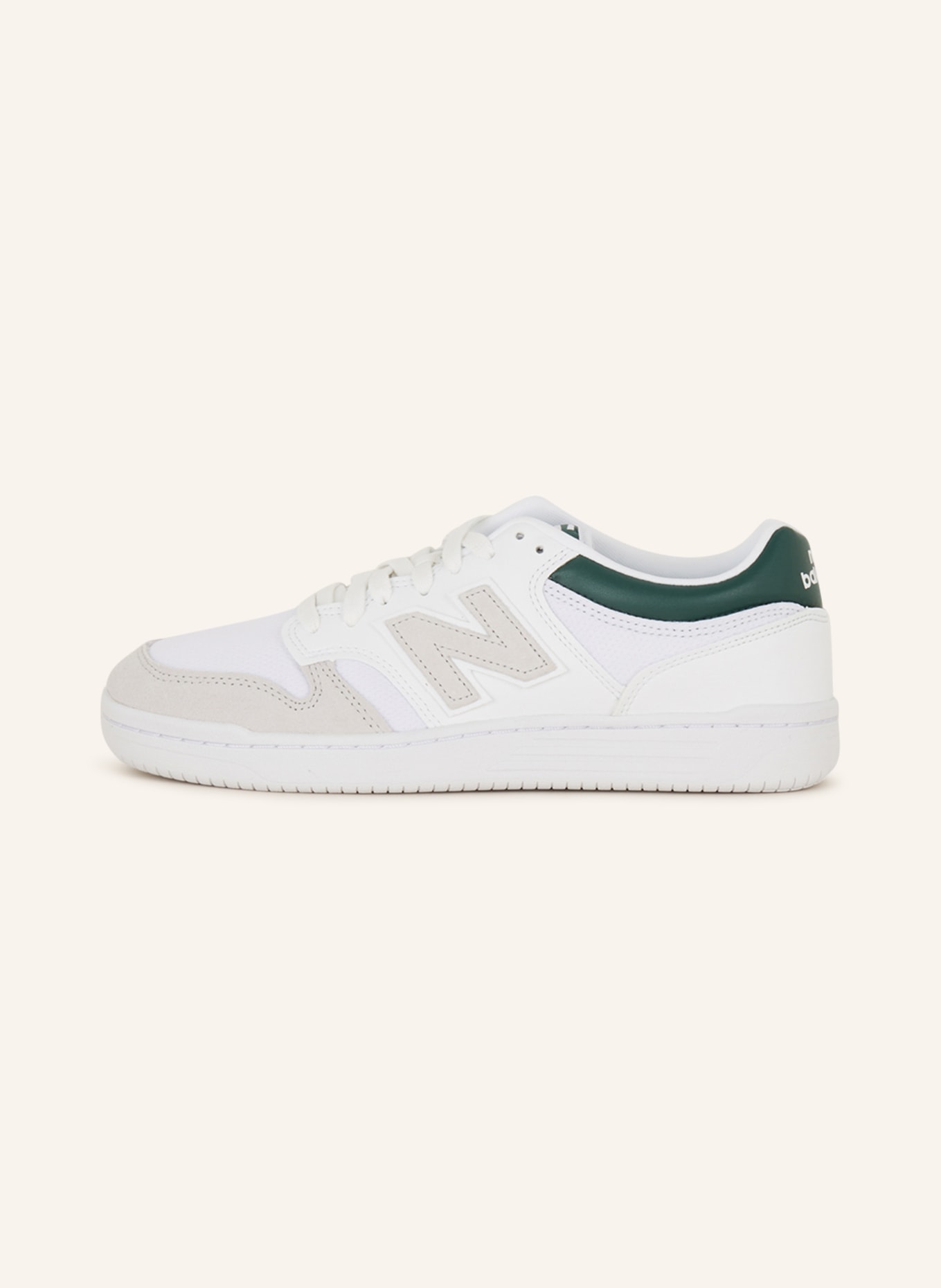 new balance Sneakers 480, Color: WHITE/ GREEN/ LIGHT GRAY (Image 4)