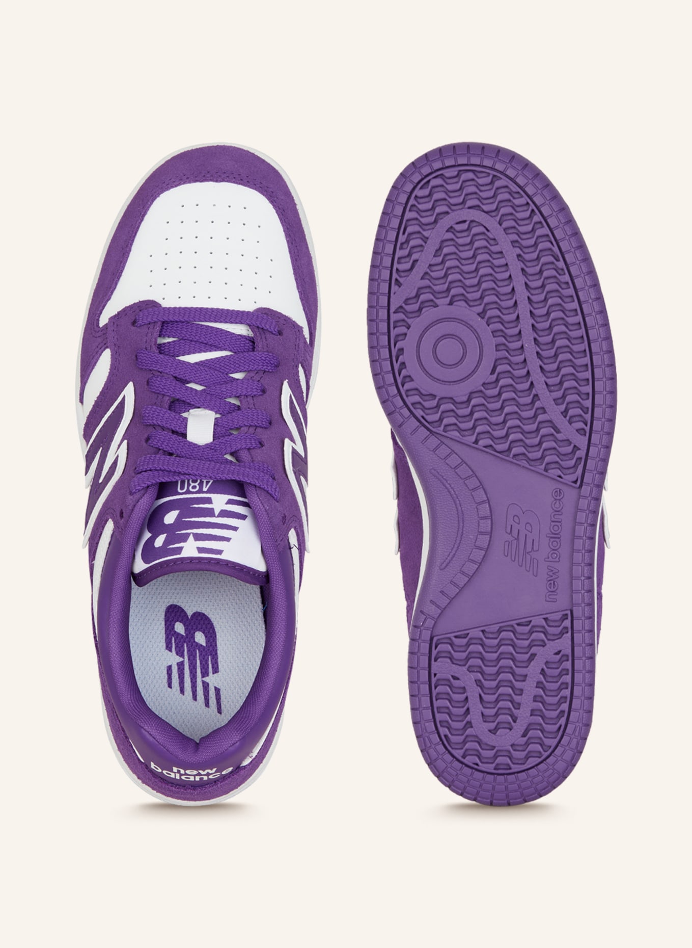 new balance Sneakers BB480LWD, Color: WHITE/ PURPLE (Image 5)