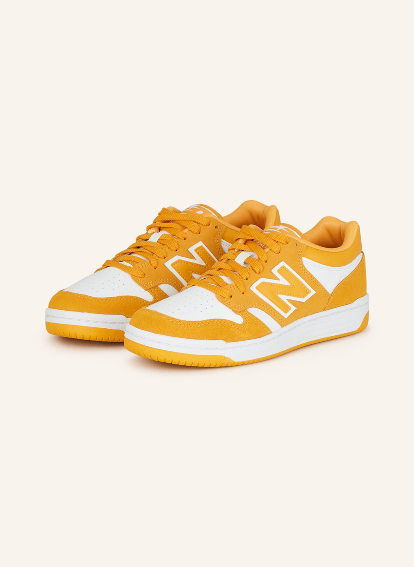 new balance Sneakers BB480LWA, Color: WHITE/ YELLOW (Image 1)