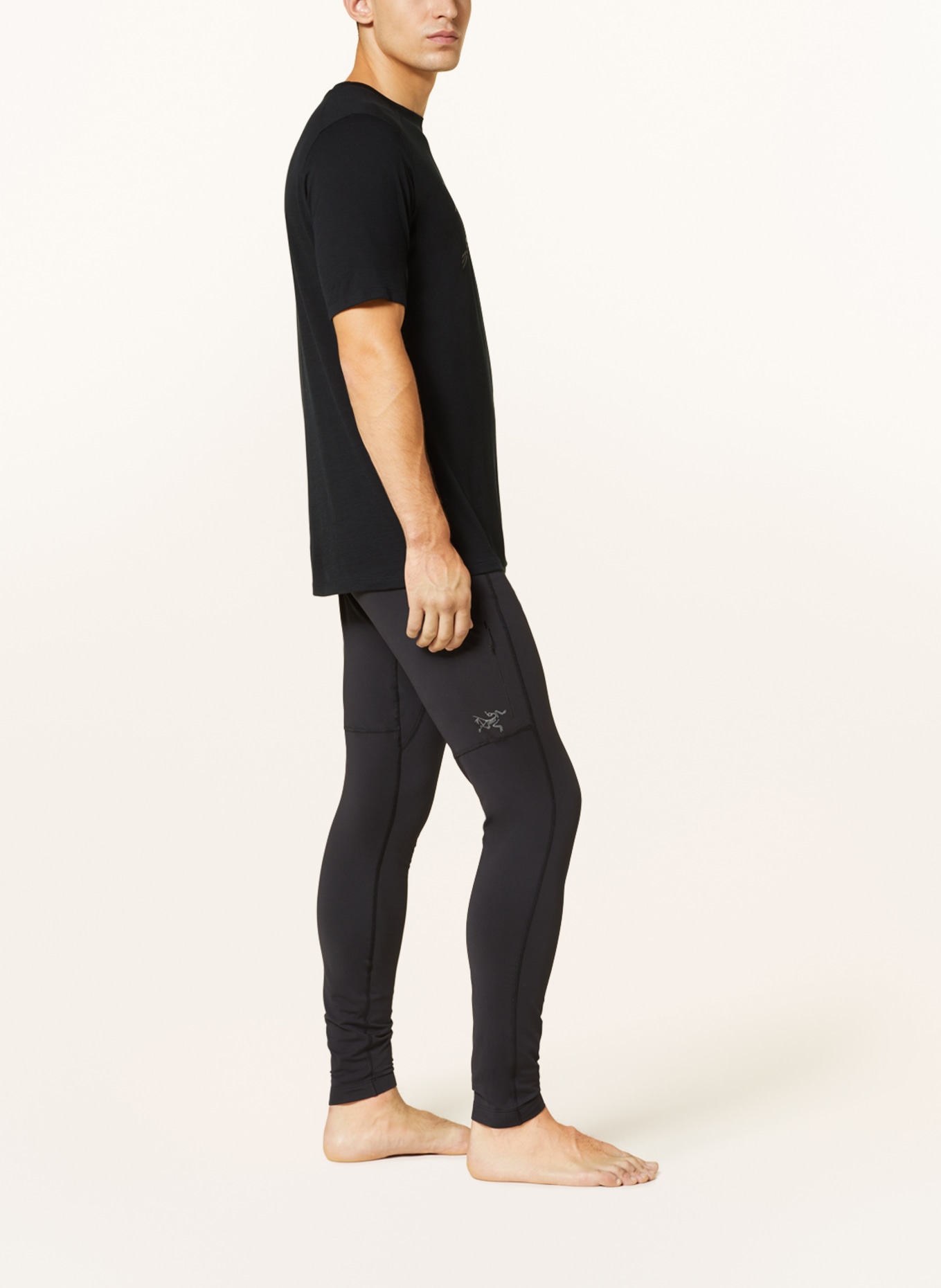 ARC'TERYX Functional baselayer trousers RHO LT, Color: BLACK (Image 4)