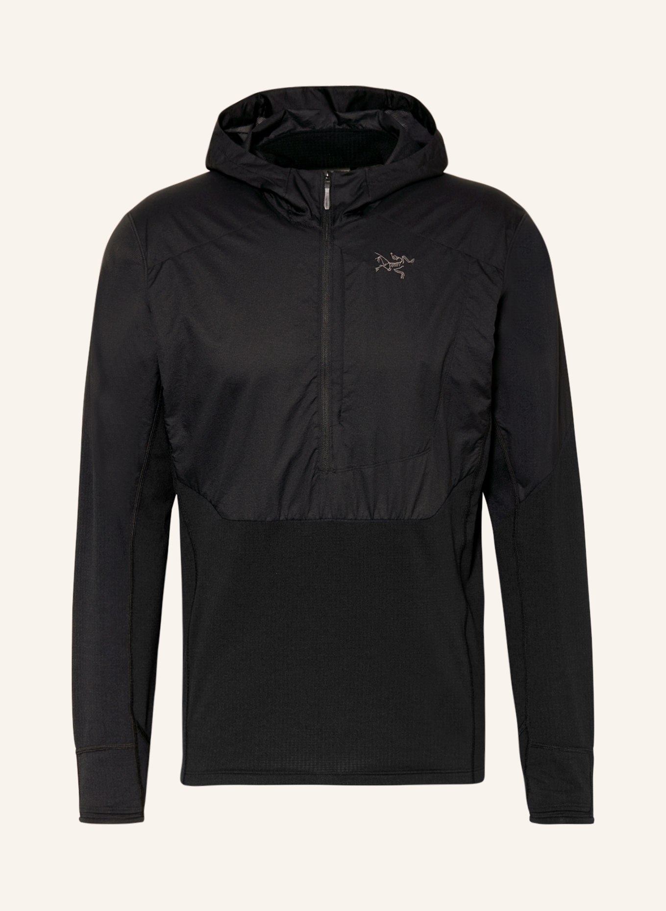 ARC'TERYX Mid-layer jacket DELTA HYBRID, Color: BLACK (Image 1)