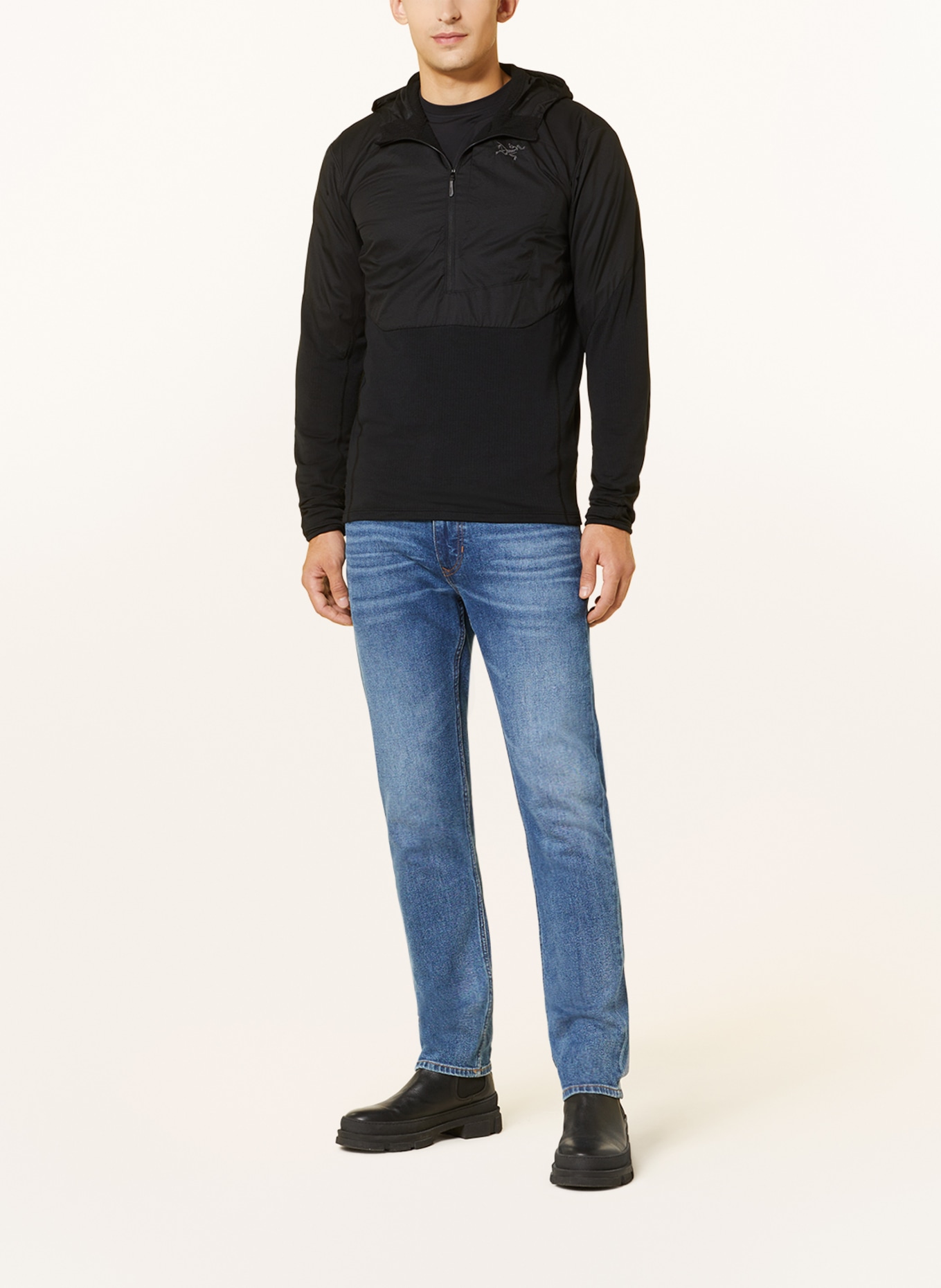 ARC'TERYX Mid-layer jacket DELTA HYBRID, Color: BLACK (Image 2)