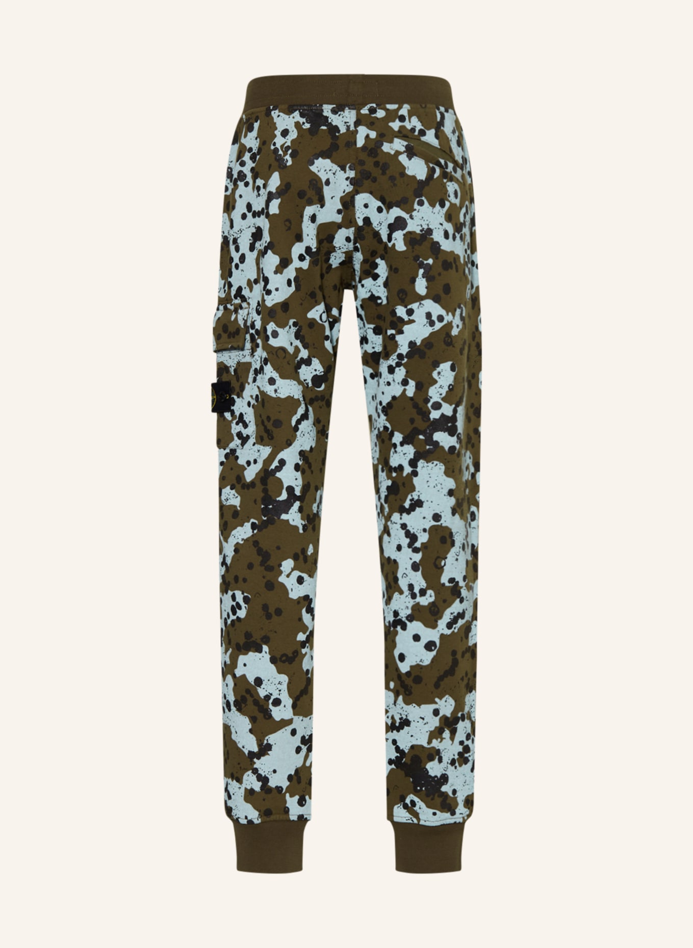 STONE ISLAND JUNIOR Sweatpants, Farbe: OLIV/ HELLBLAU/ SCHWARZ (Bild 2)