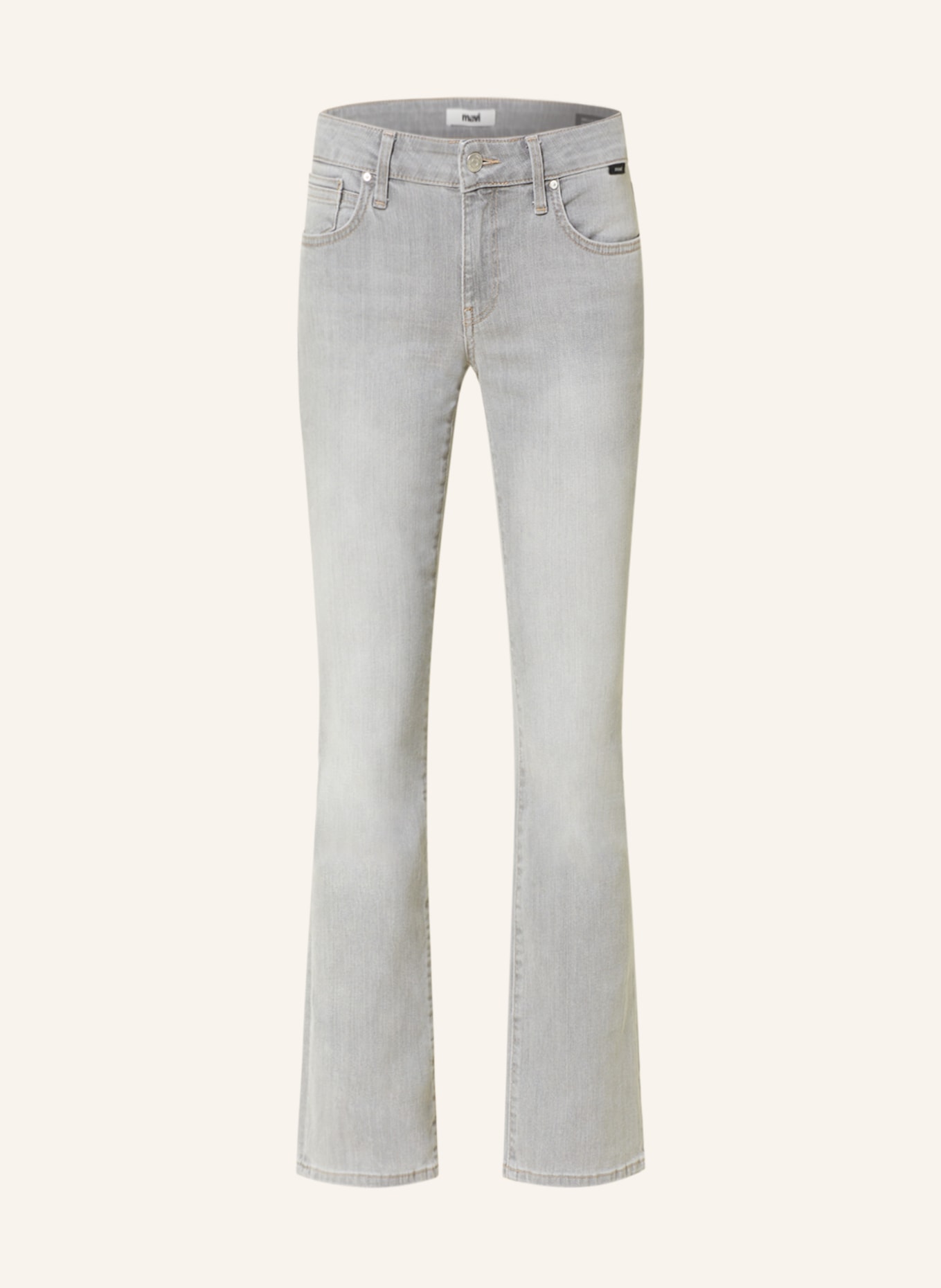 mavi Bootcut Jeans BELLA, Farbe: 84229 lt grey str (Bild 1)
