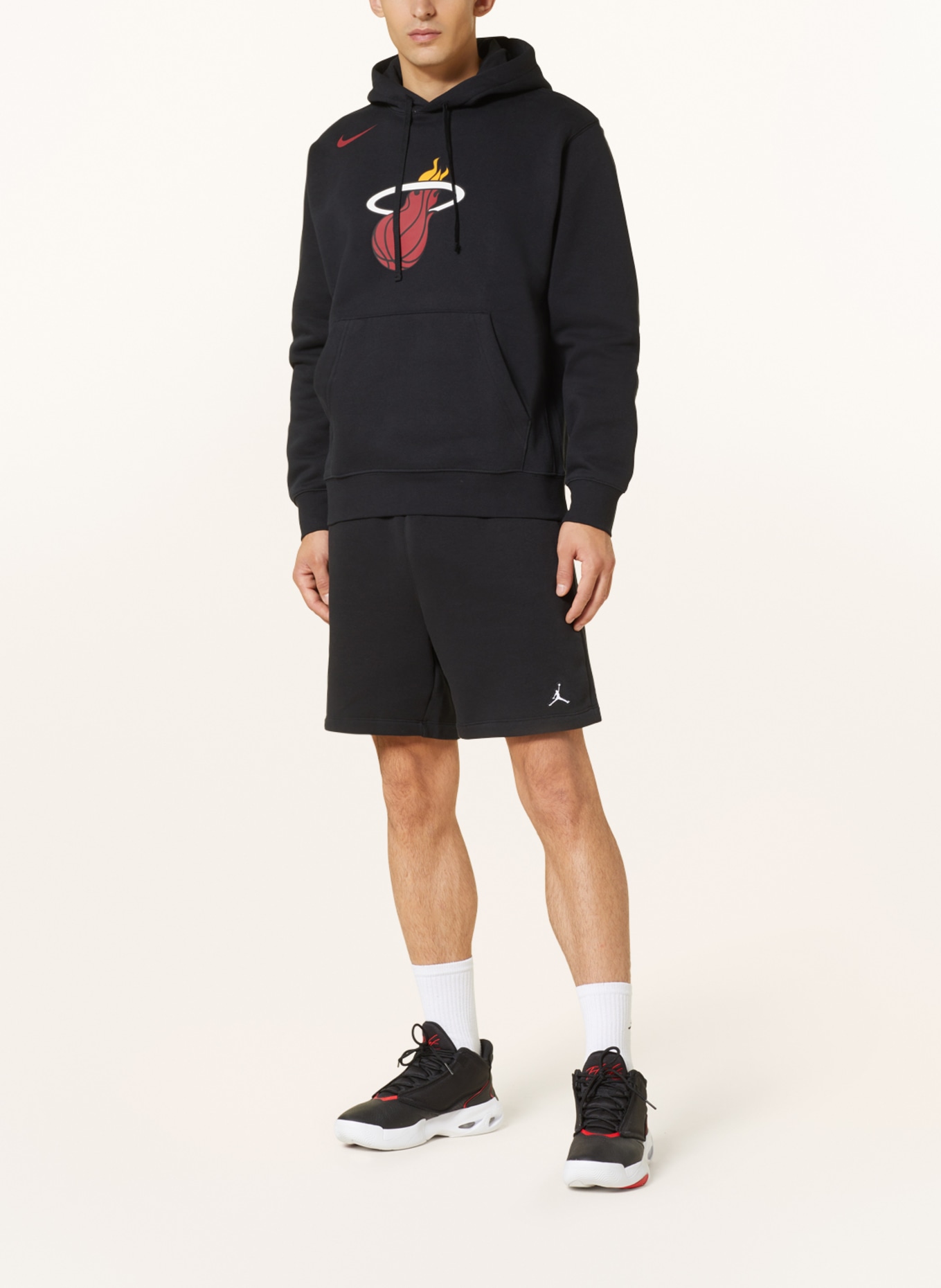 Nike Hoodie, Color: BLACK/ RED/ WHITE (Image 2)