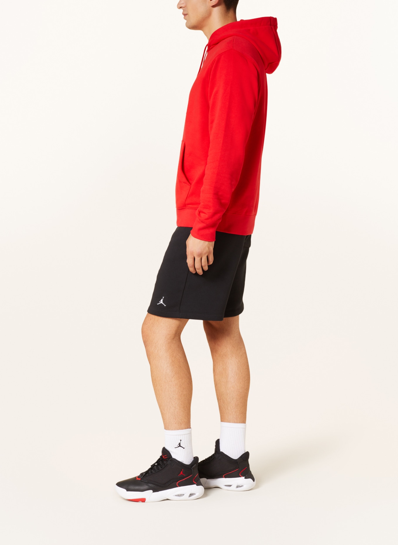 Nike Mikina s kapucí, Barva: ČERVENÁ (Obrázek 4)