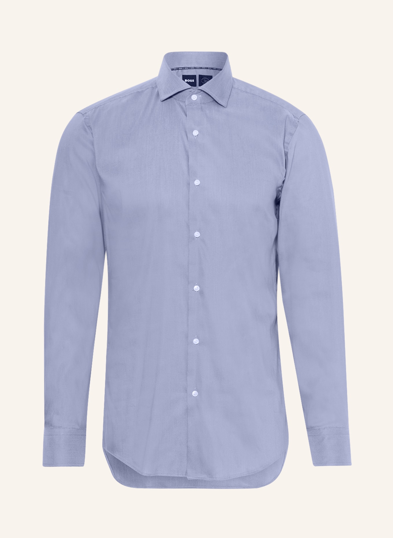 BOSS Piqué-Hemd HANK Slim Fit, Farbe: HELLBLAU (Bild 1)